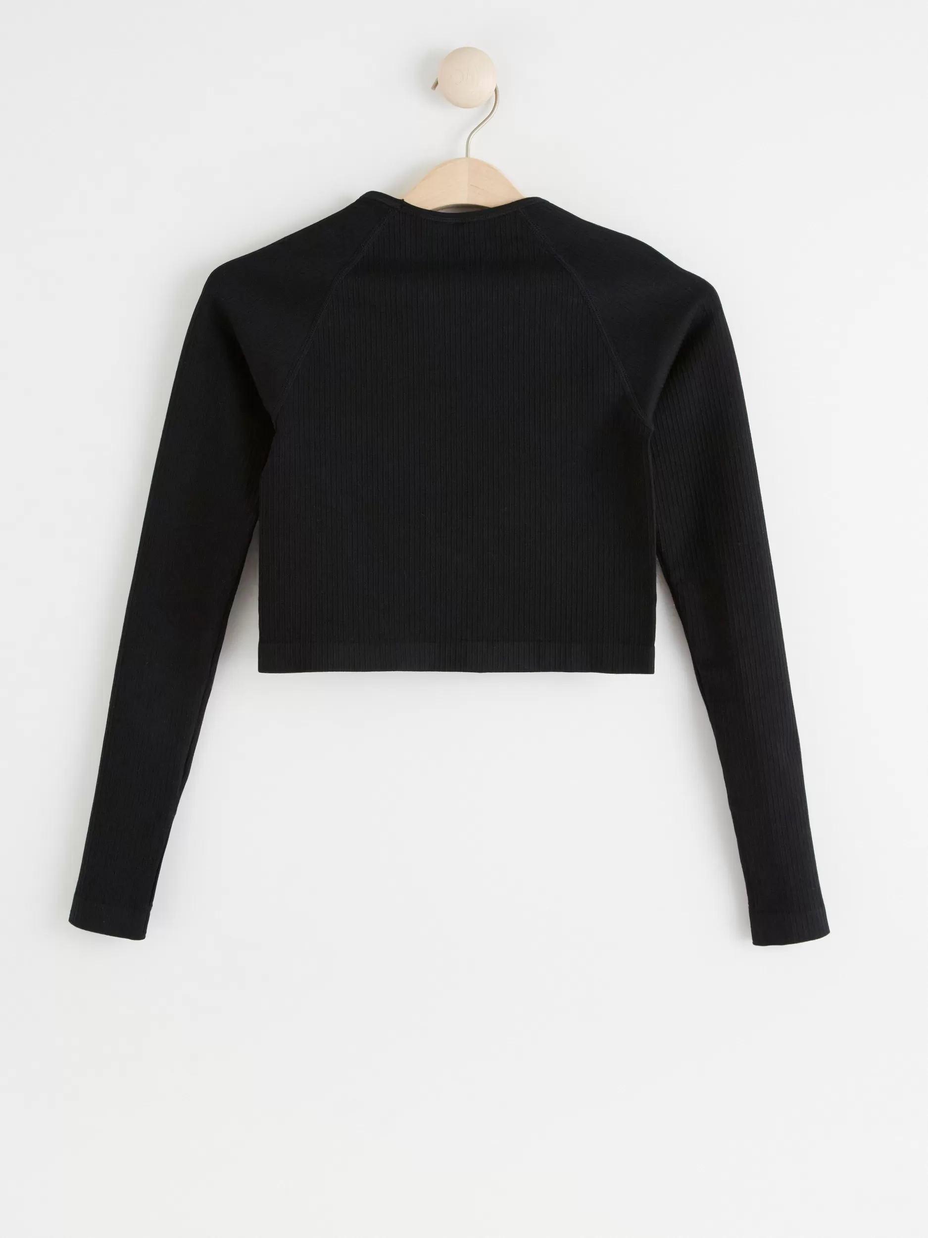 Lindex Treningsklær<Somlos, Ribbestrikket Treningsoverdel Black