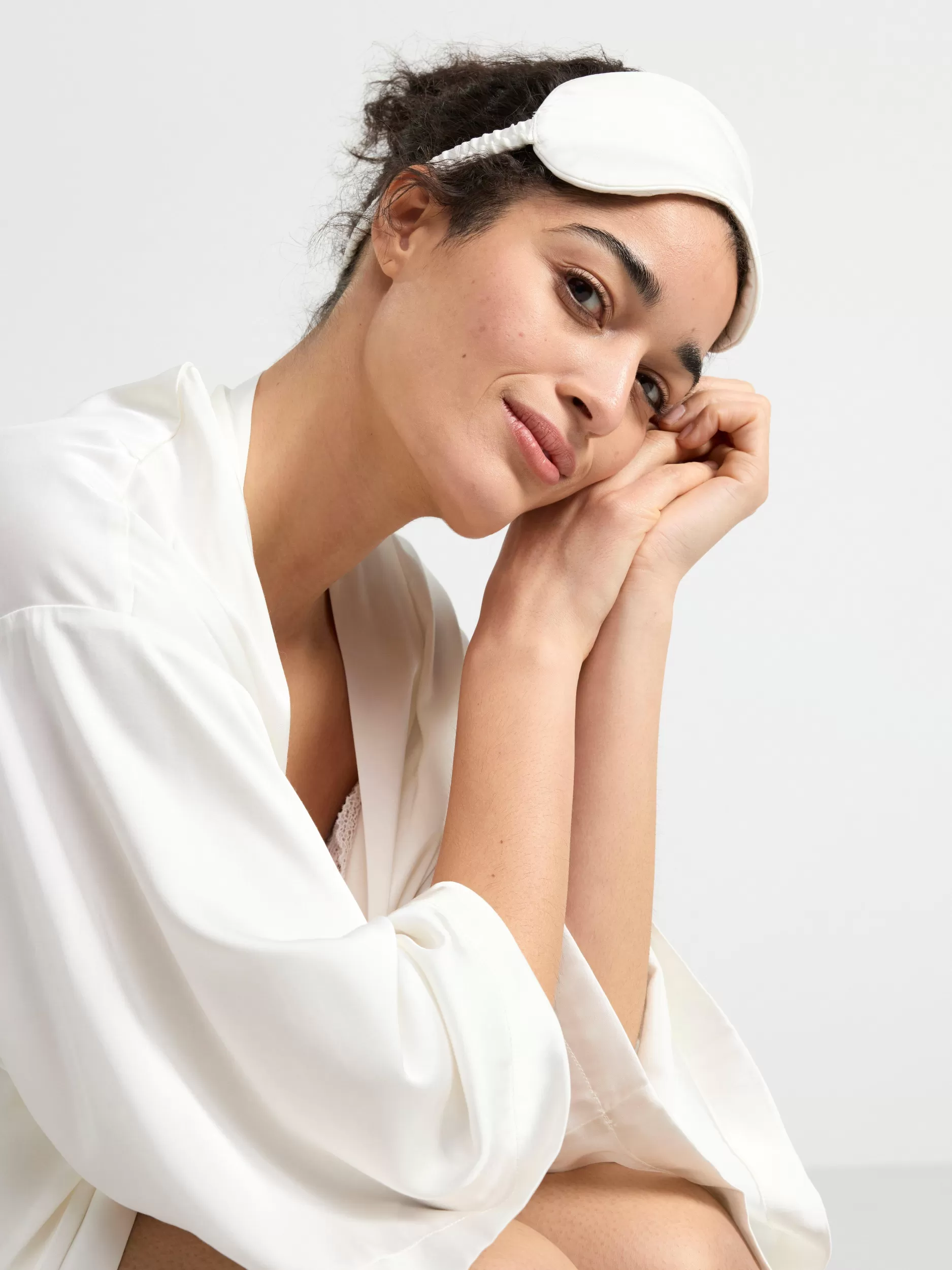 Lindex Tilbehør<Sovemaske I Sateng Light White