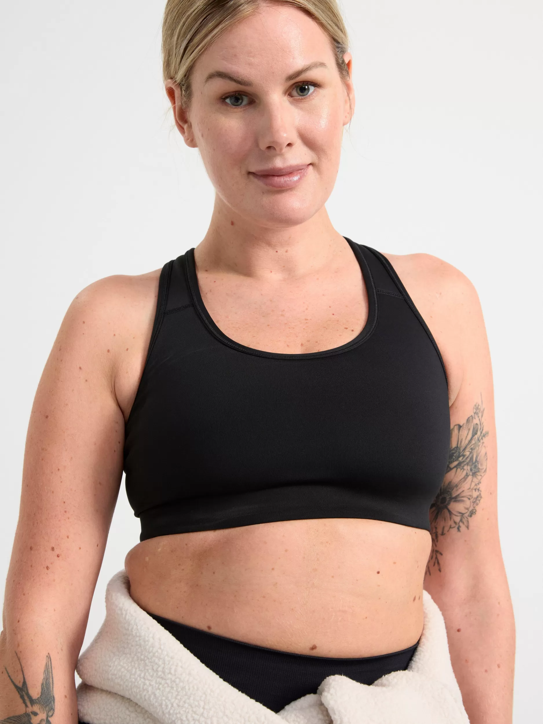 Lindex Bh<Sports-Bh Med Medium Stotte Black