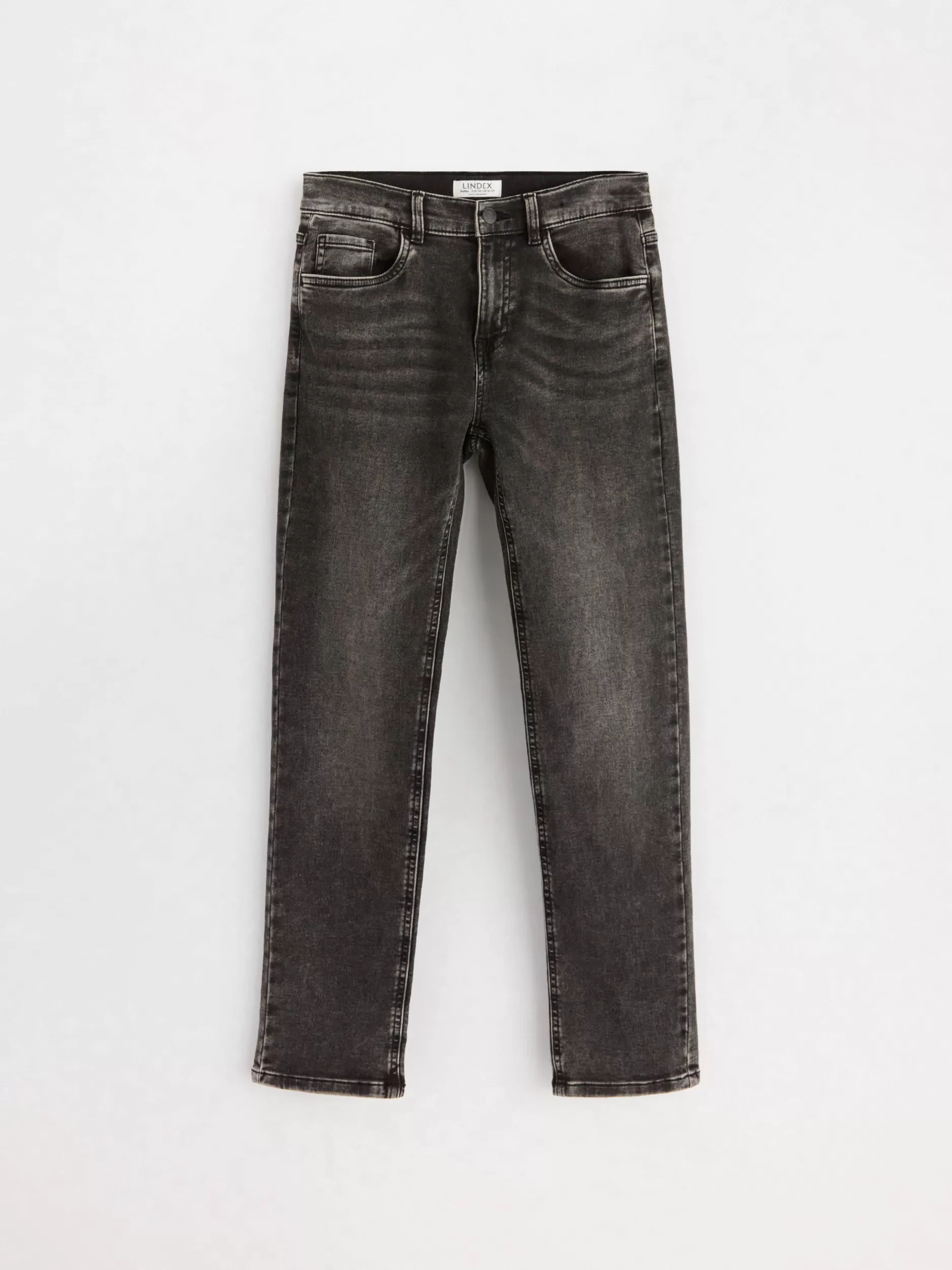 Lindex Jeans<Staffan Rette Superelastiske Jerseyjeans Med Normalt Liv Black