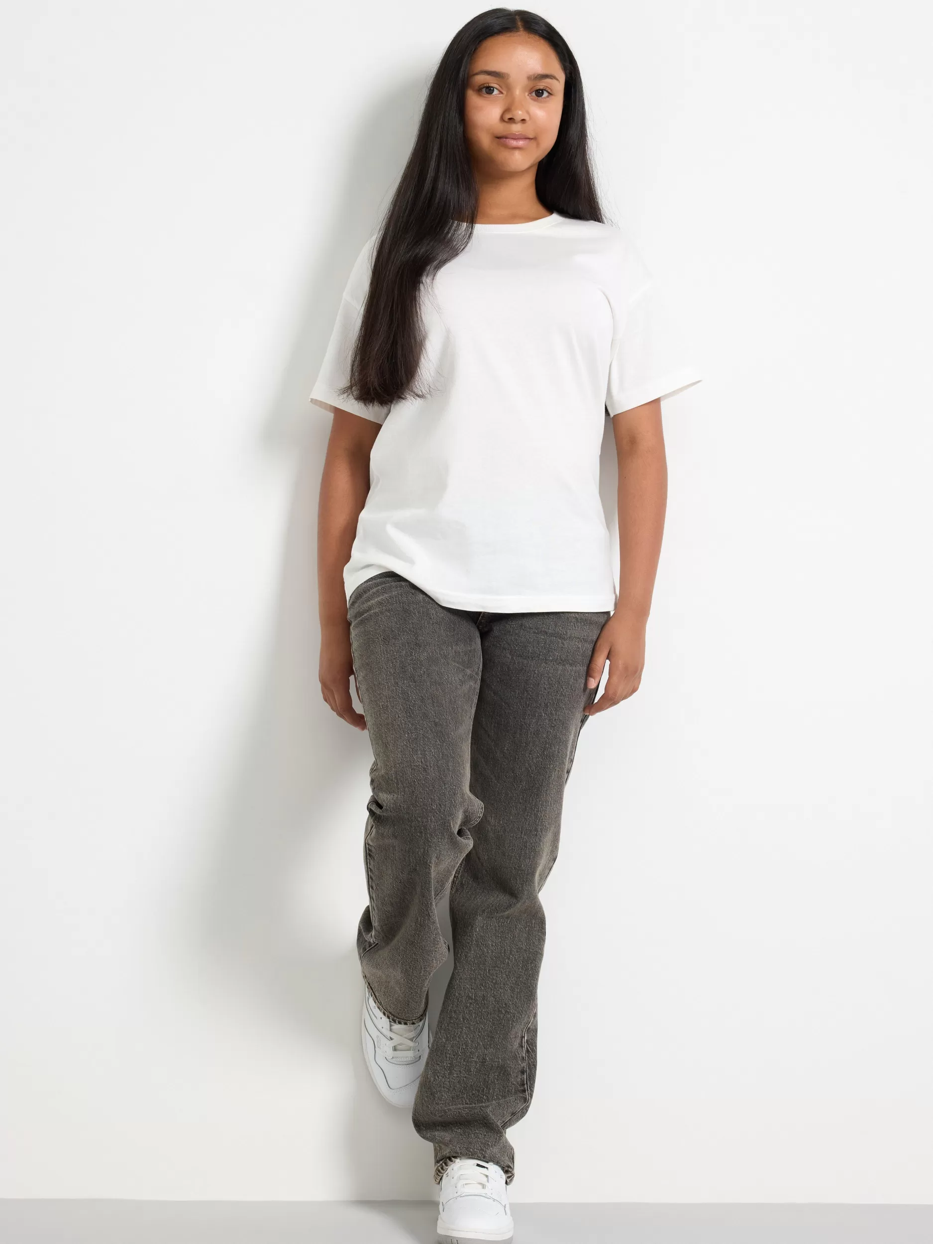 Lindex Jeans<Stella-Jeans Med Rette Ben Og Normalt Liv Grey