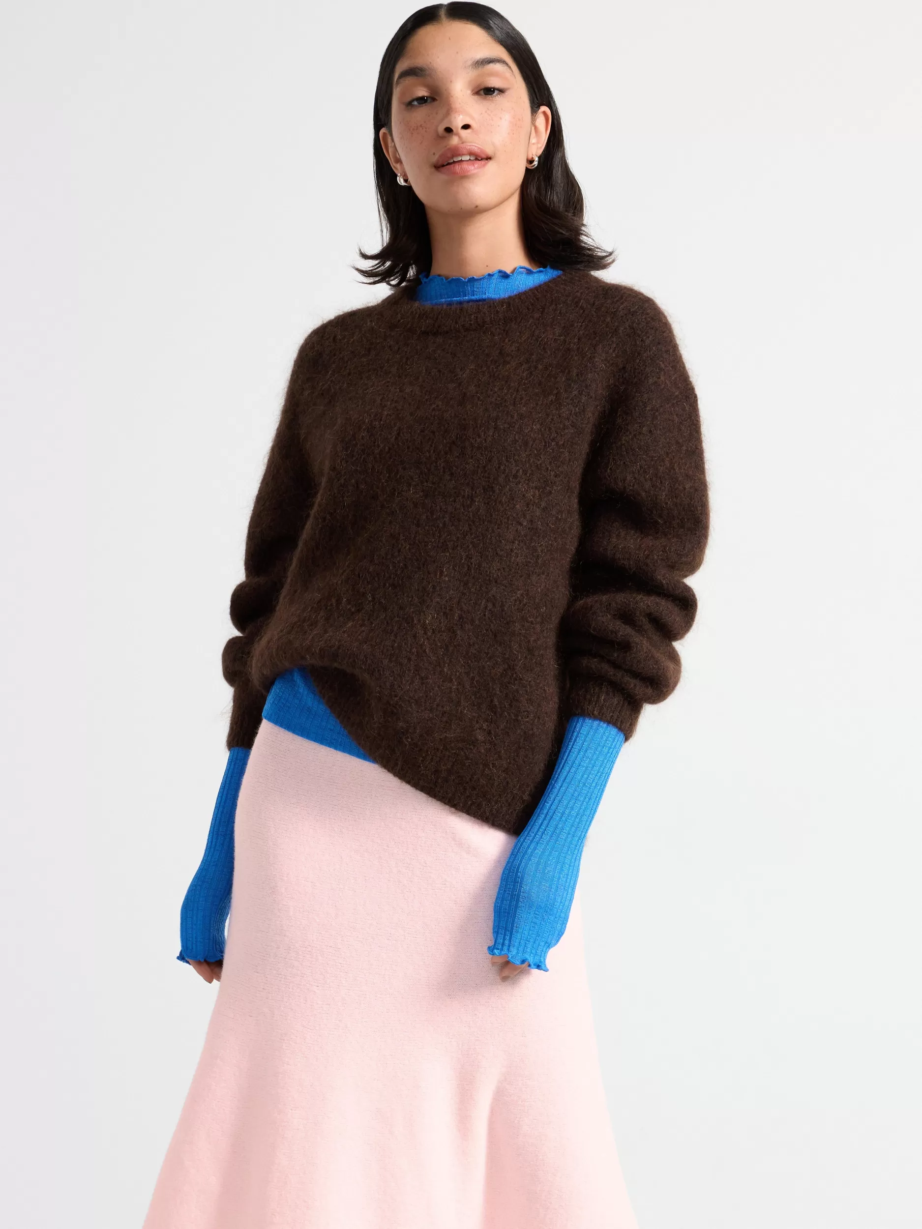 Lindex Gensere & Cardiganer<Strikkegenser I Mohairblanding Brown