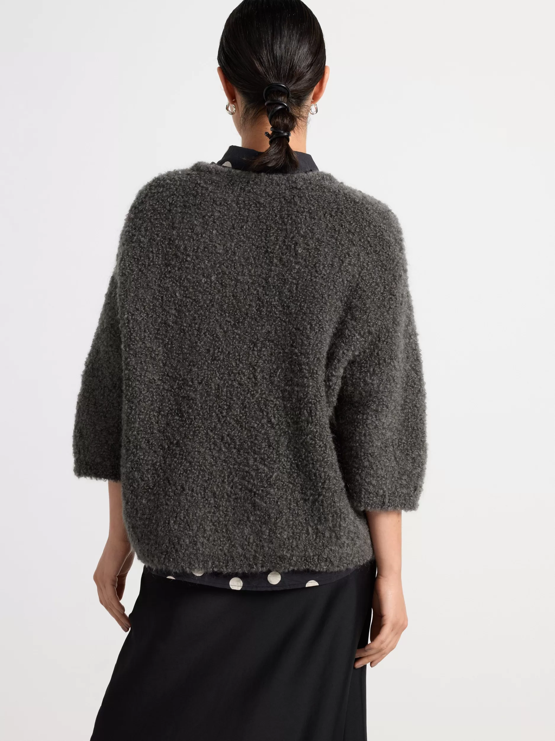 Lindex Gensere & Cardiganer<Strikkegenser I Ullblanding Dark Grey