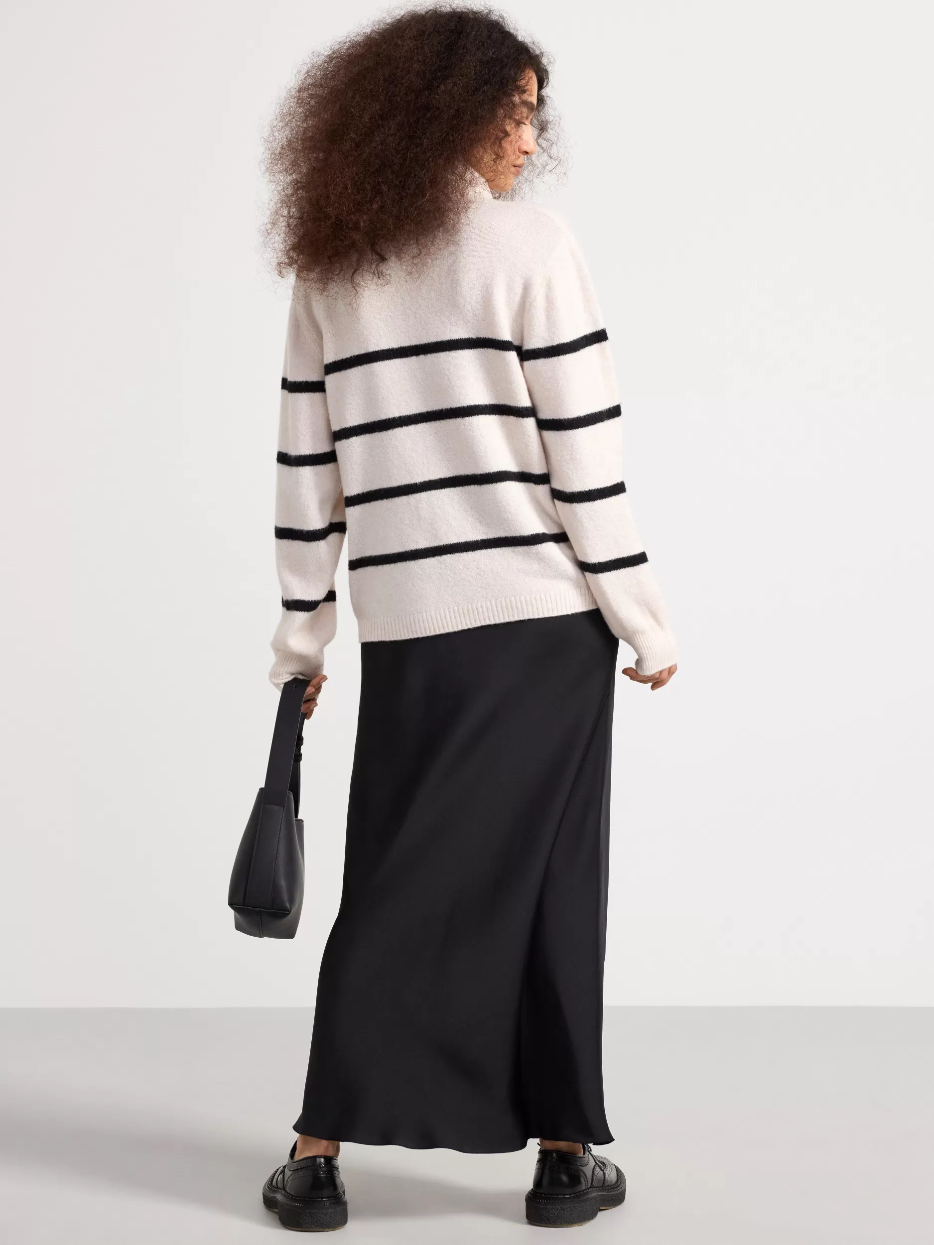 Lindex Gensere & Cardiganer<Strikkegenser Med Striper Beige