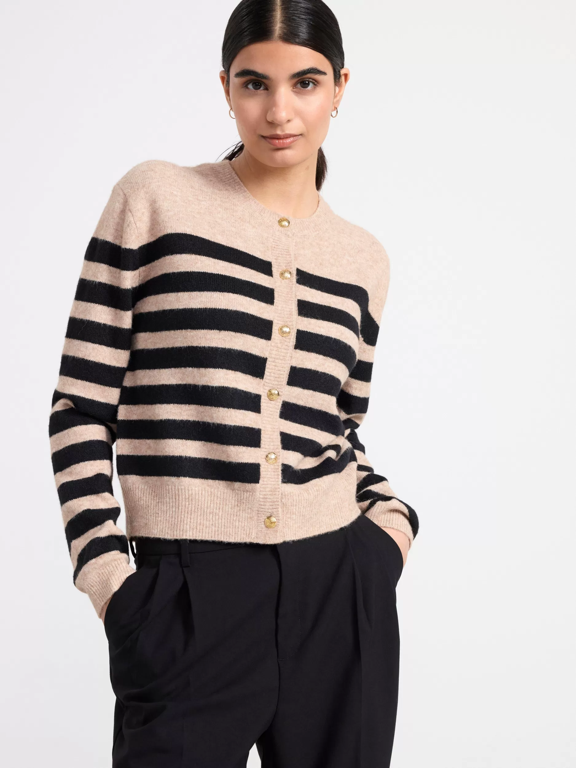 Lindex Gensere & Cardiganer<Strikket Cardigan Beige