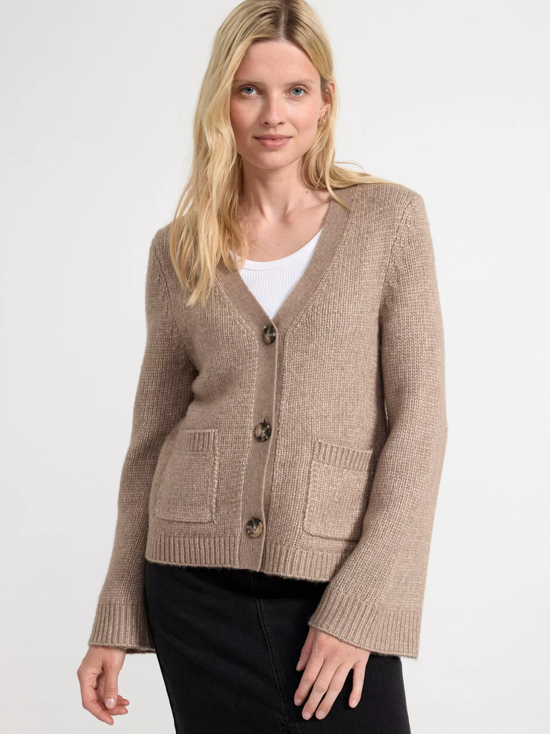 Lindex Gensere & Cardiganer<Strikket Cardigan Light Dusty Brown