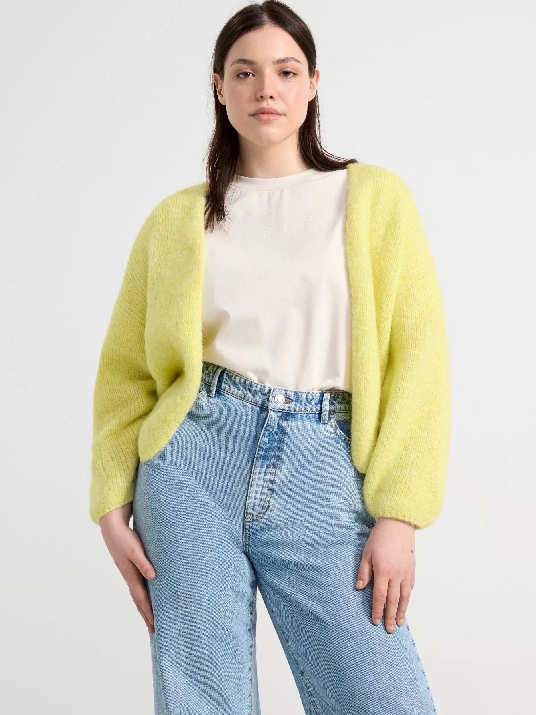 Lindex Gensere & Cardiganer<Strikket Cardigan Yellow