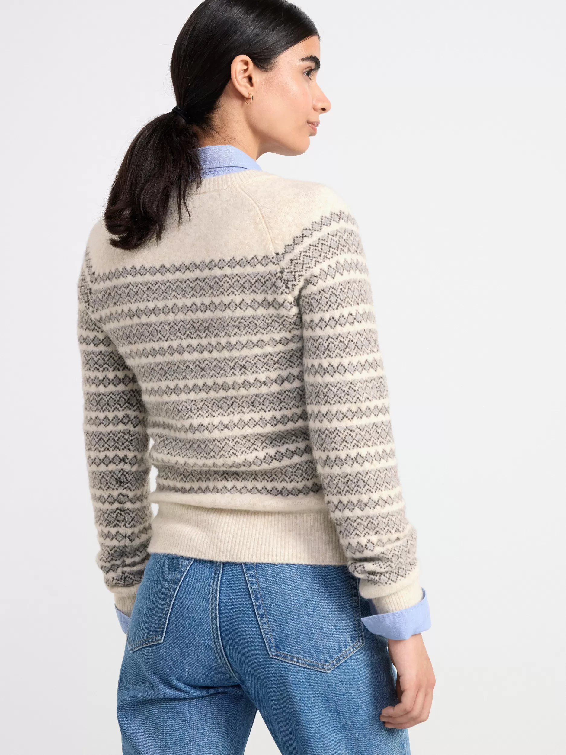 Lindex Gensere & Cardiganer<Strikket Fair Isle-Genser Light Beige