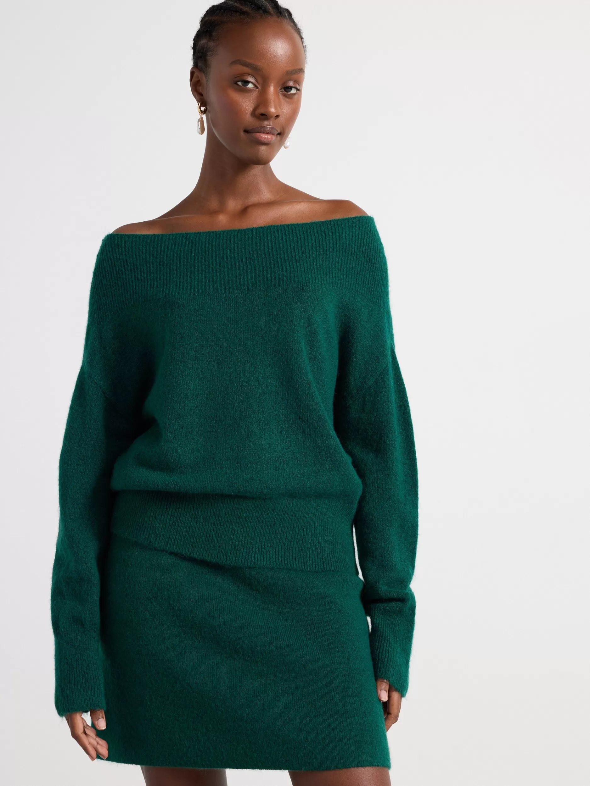 Lindex Gensere & Cardiganer<Strikket Genser Dark Green