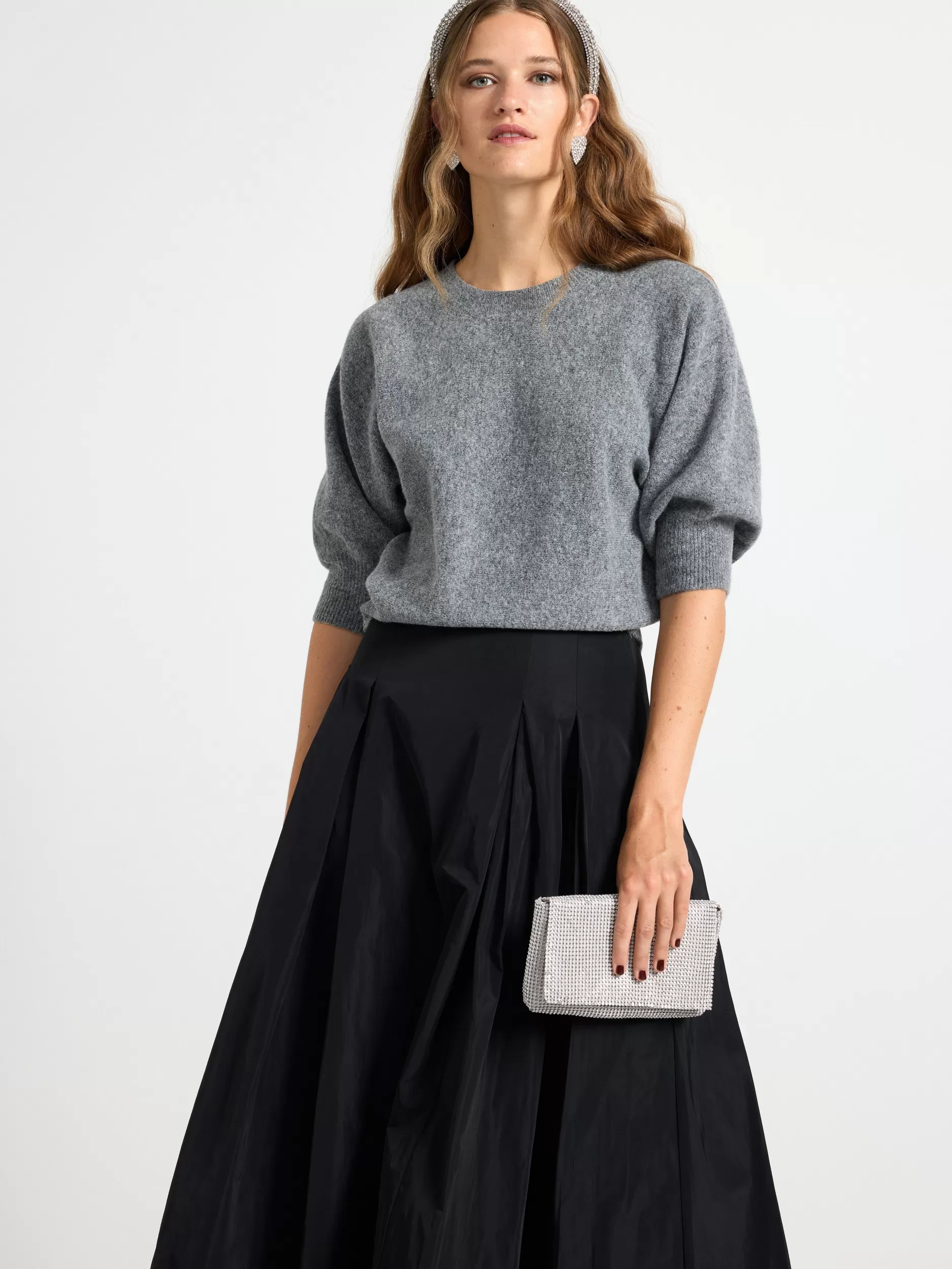 Lindex Gensere & Cardiganer<Strikket Genser Grey Melange