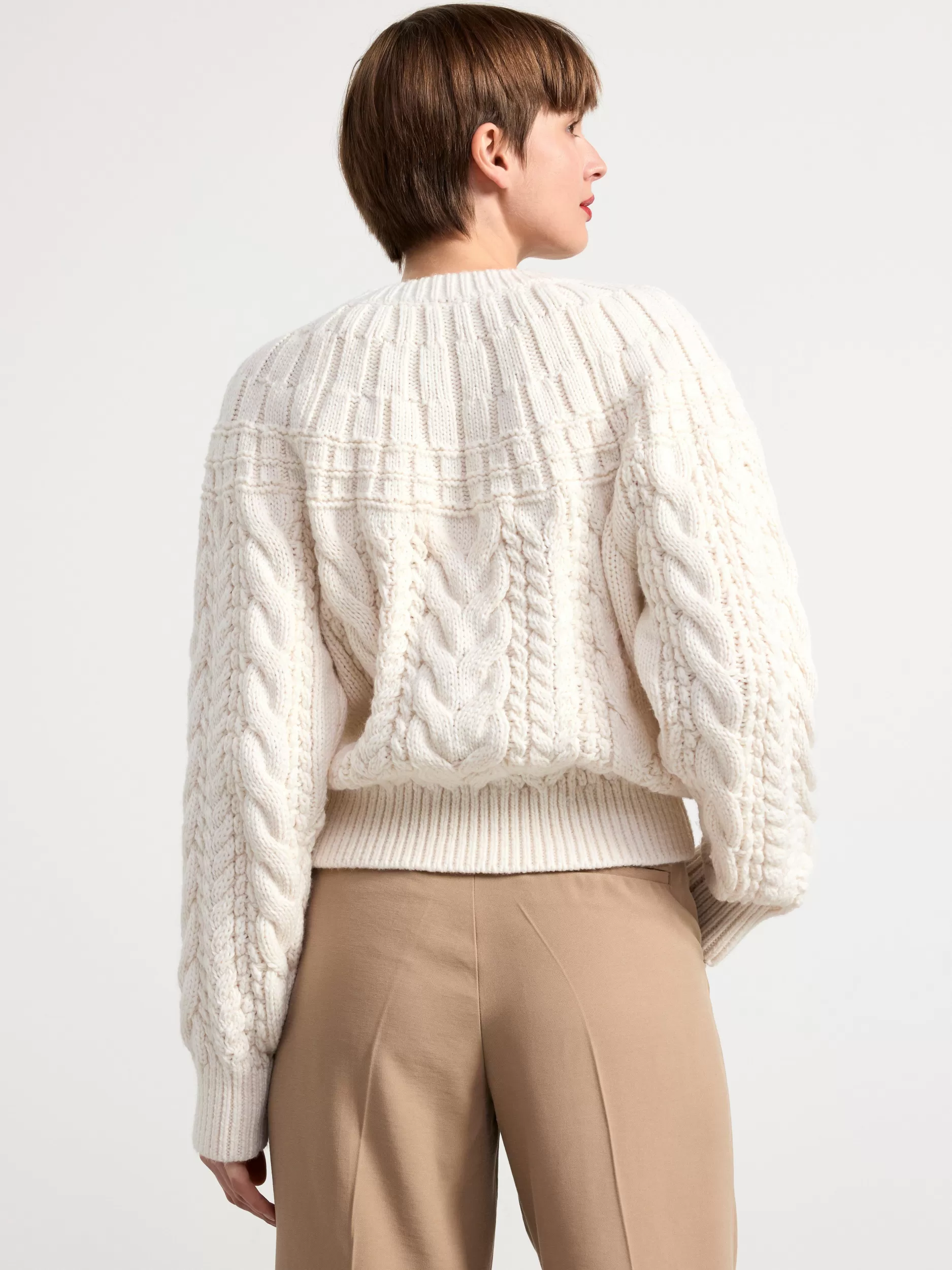 Lindex Gensere & Cardiganer<Strikket Genser Light White