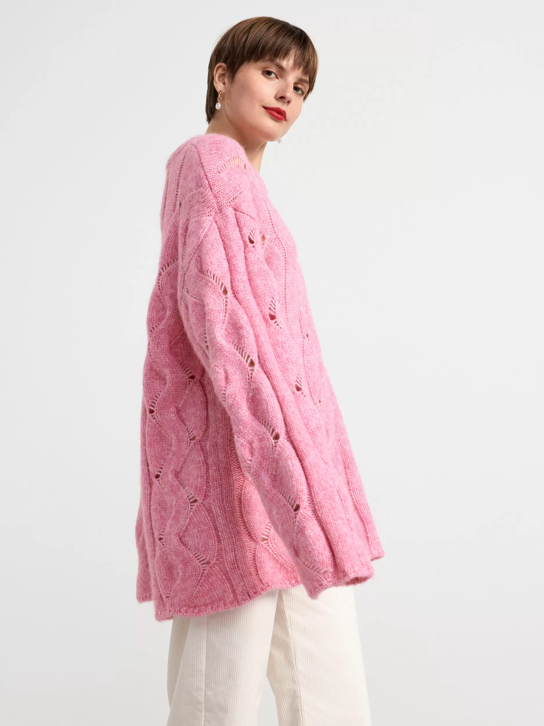 Lindex Gensere & Cardiganer<Strikket Genser Pink