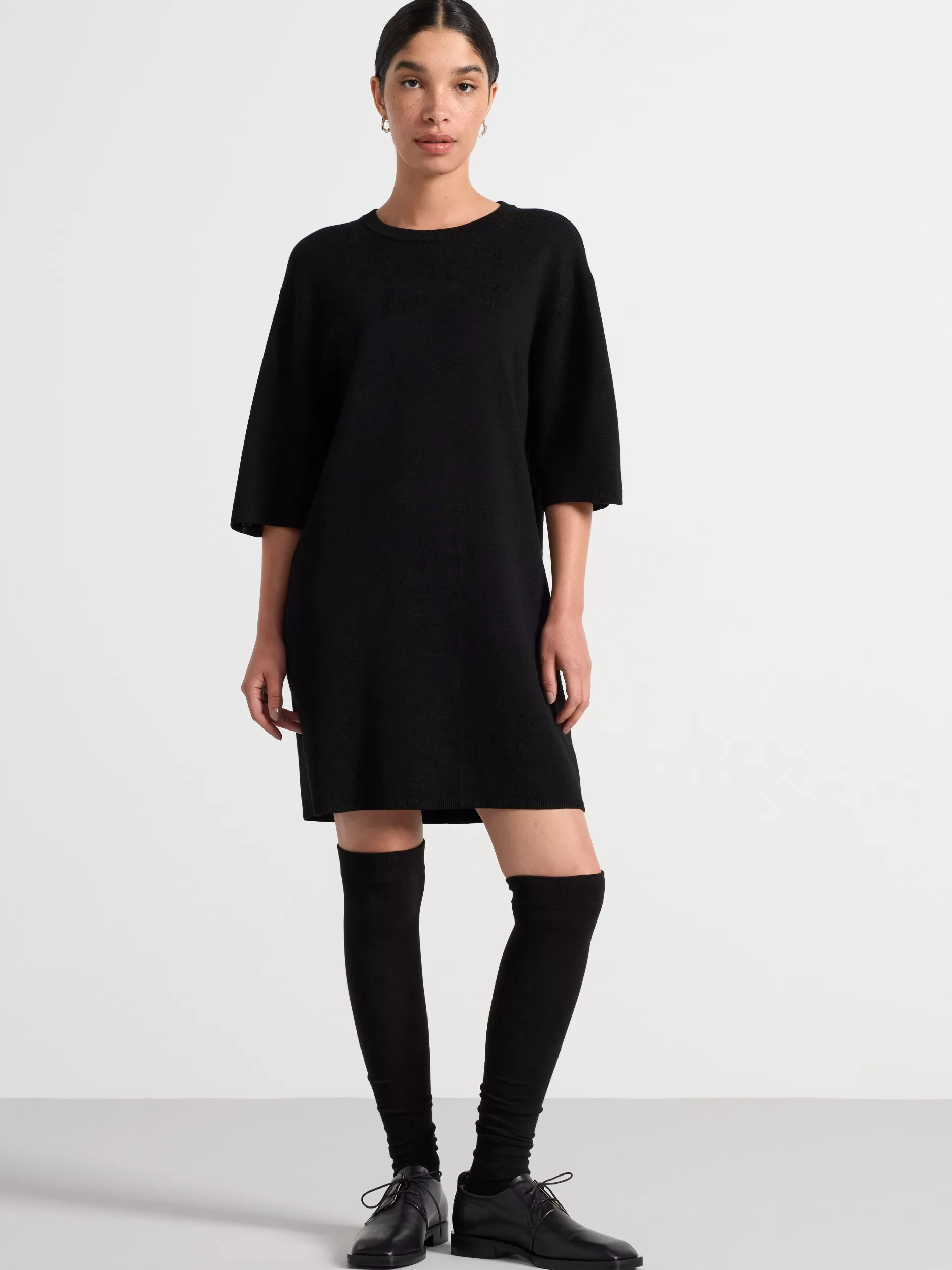 Lindex Strikkeplagg<Strikket Kjole I Merinoull Black