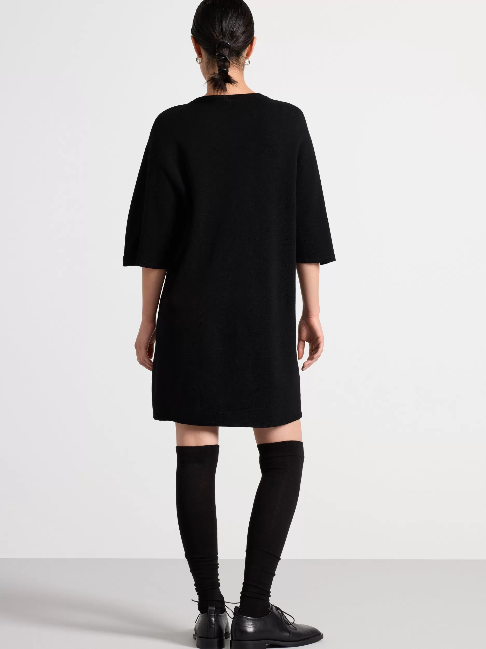 Lindex Strikkeplagg<Strikket Kjole I Merinoull Black