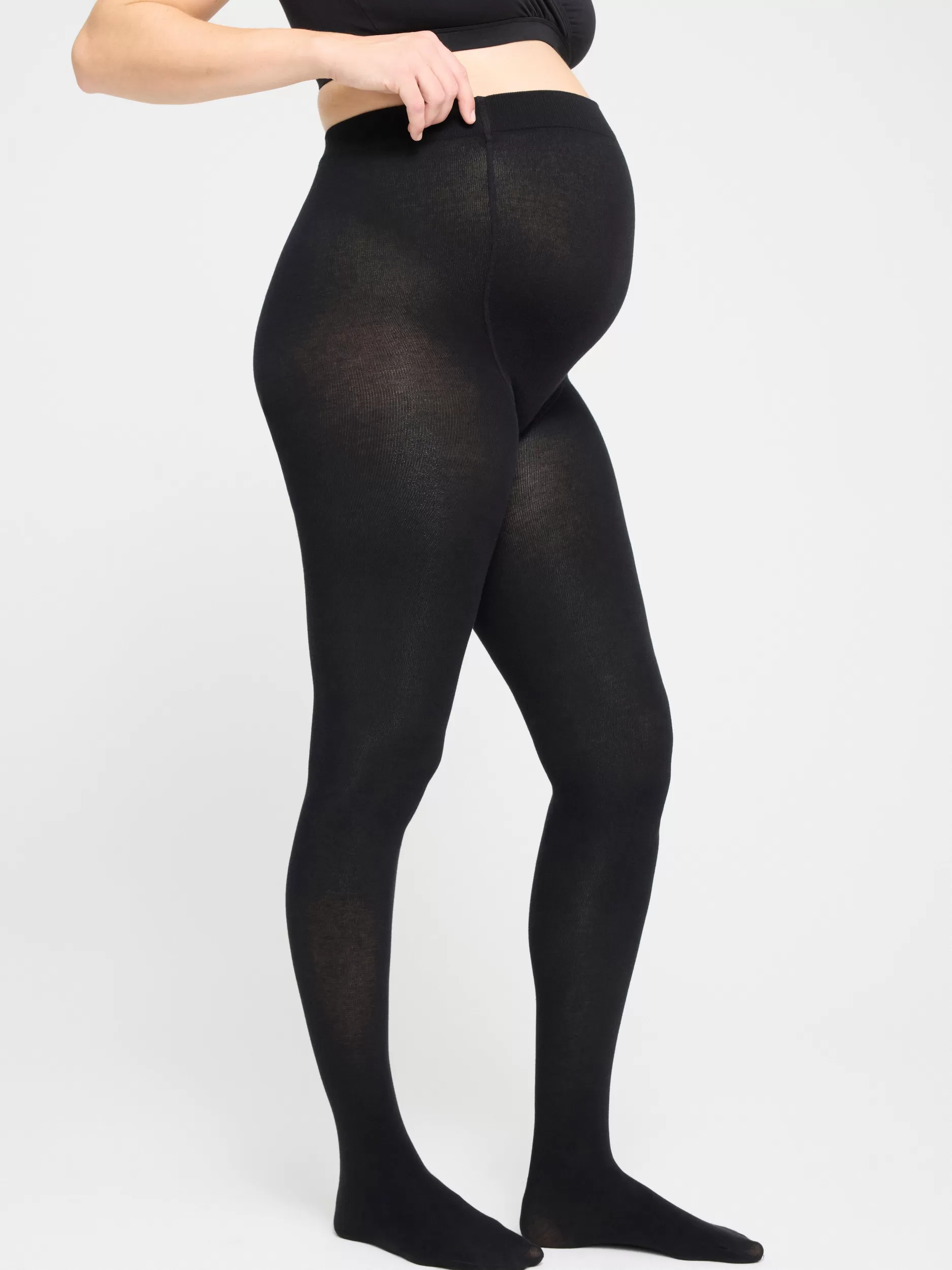 Lindex Strømpebukser Og Leggings<Strikket Mom-Strompebukse Black