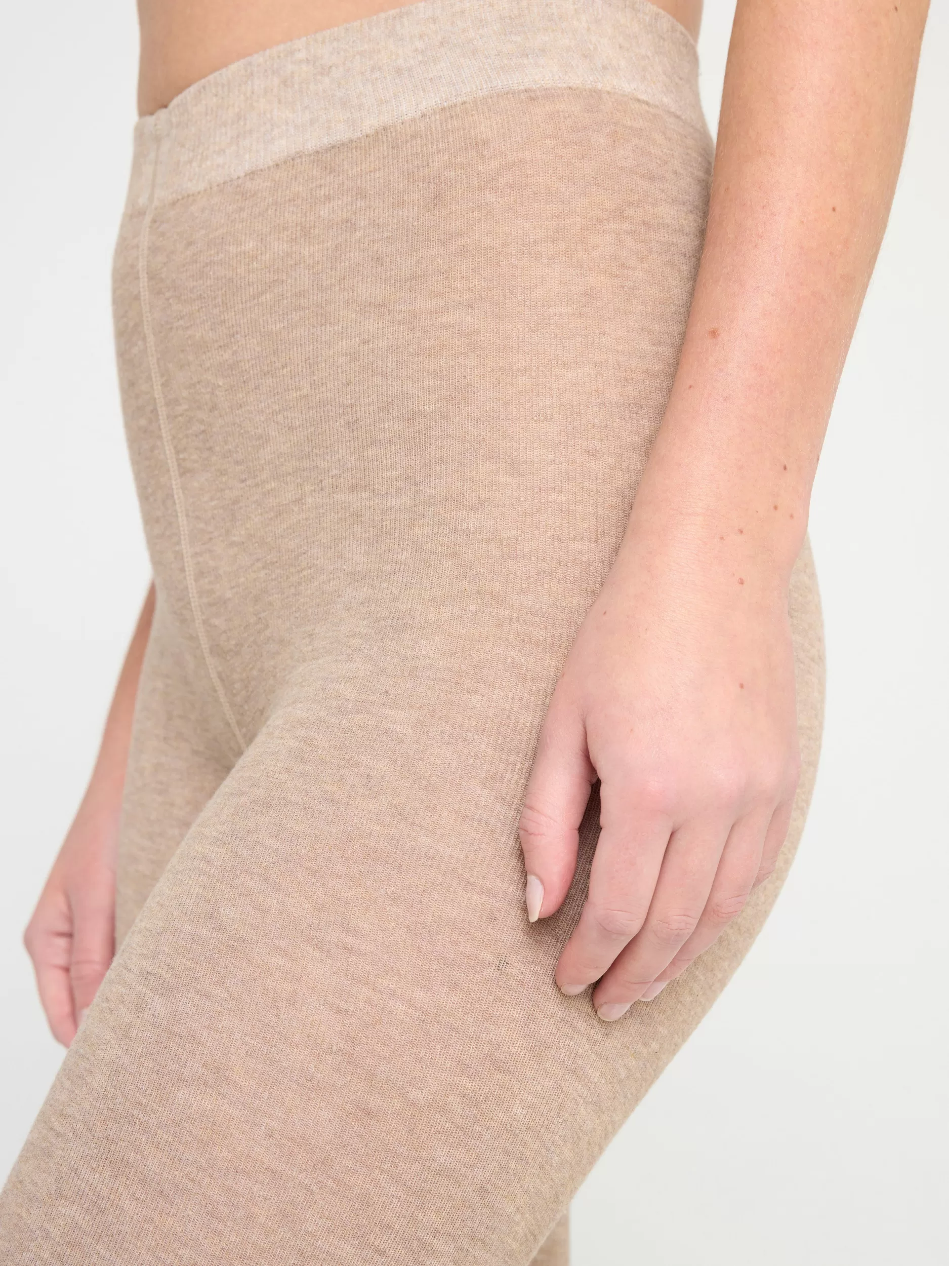 Lindex Strømpebukser Og Leggings<Strikket Strompebukse I Bomull Brown Melange
