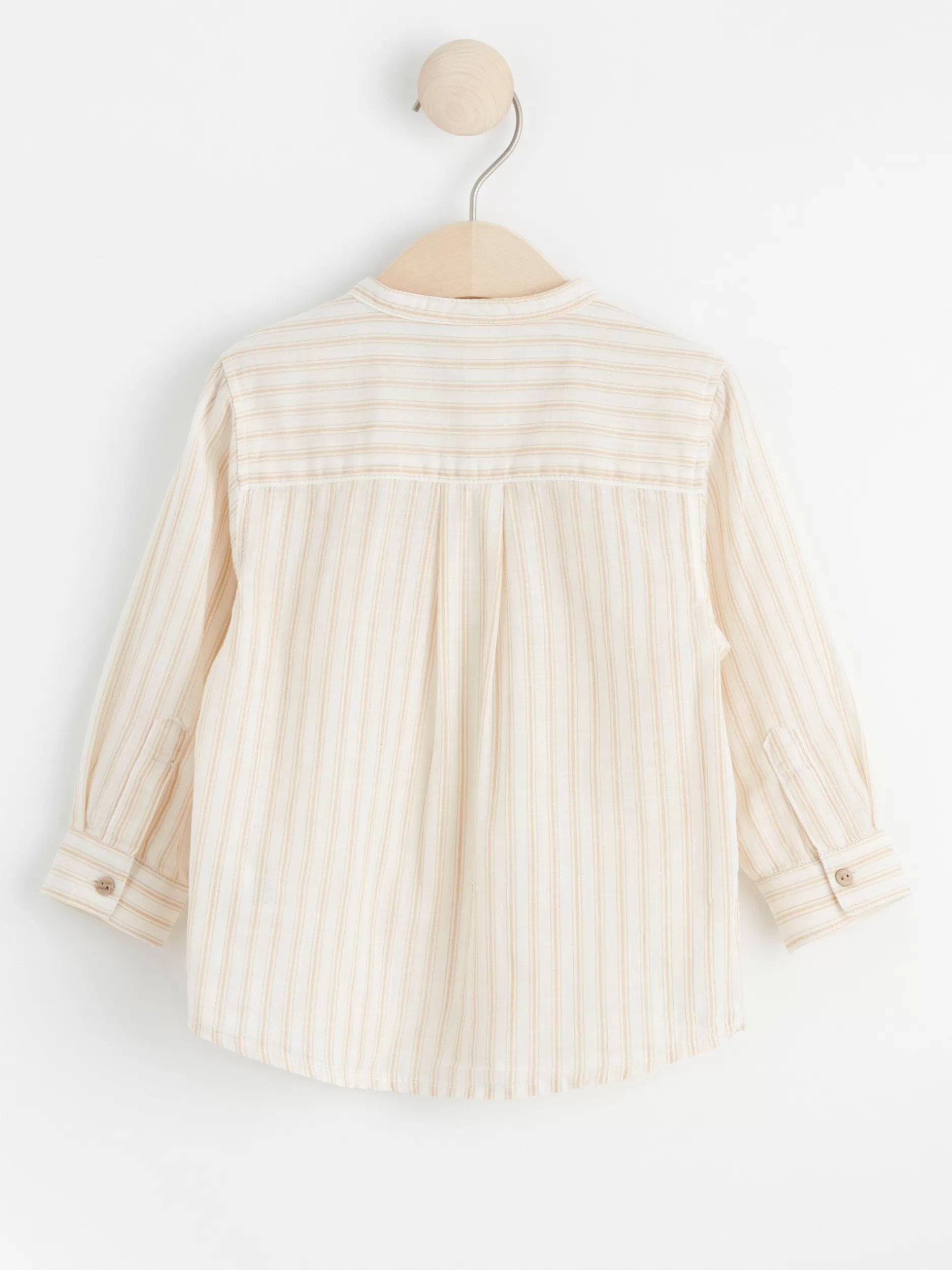 Lindex Skjorter & Bluser<Stripete Skjørte Uten Krage Light Dusty White