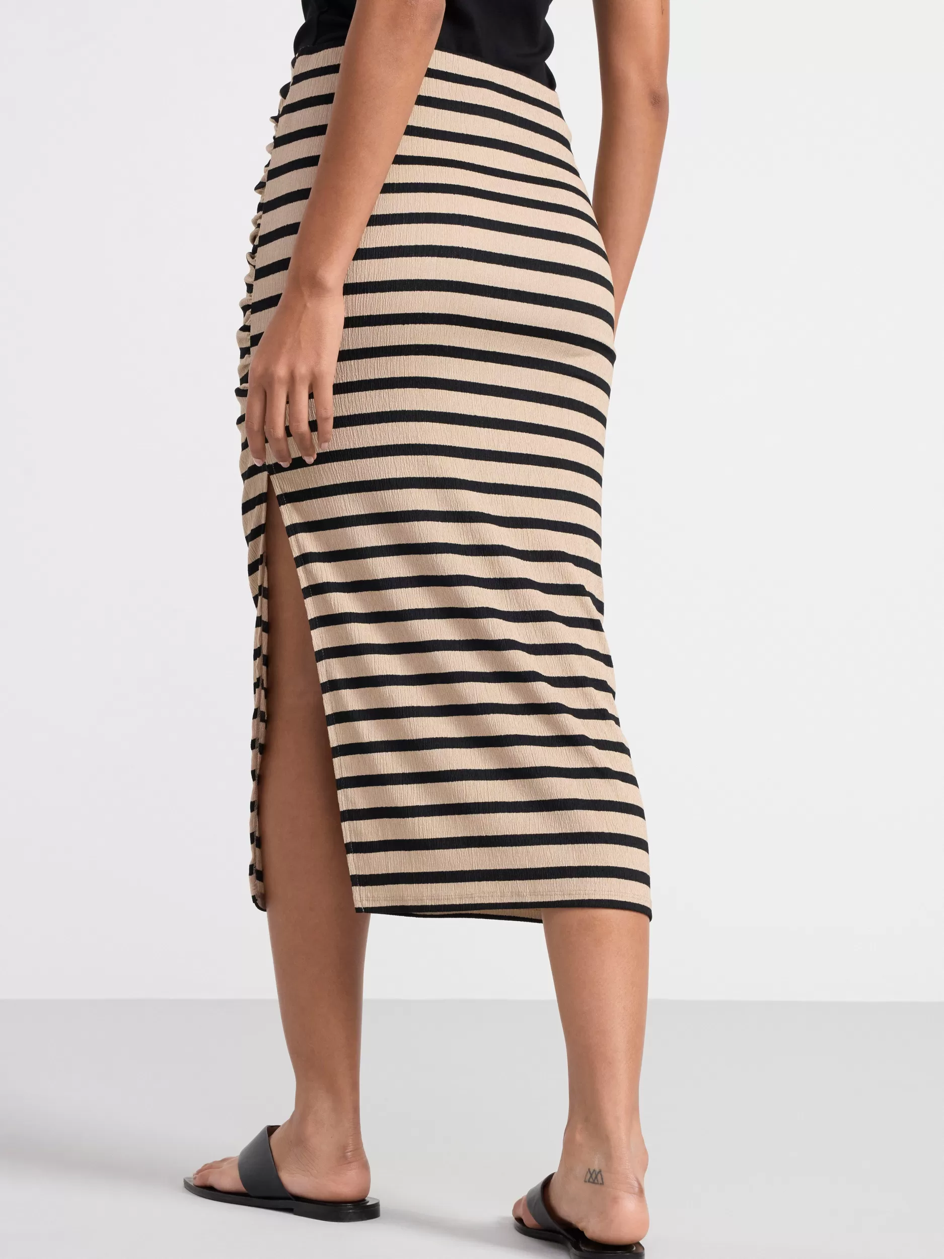 Lindex Skjørt<Strukturert JerseySkjørt Beige