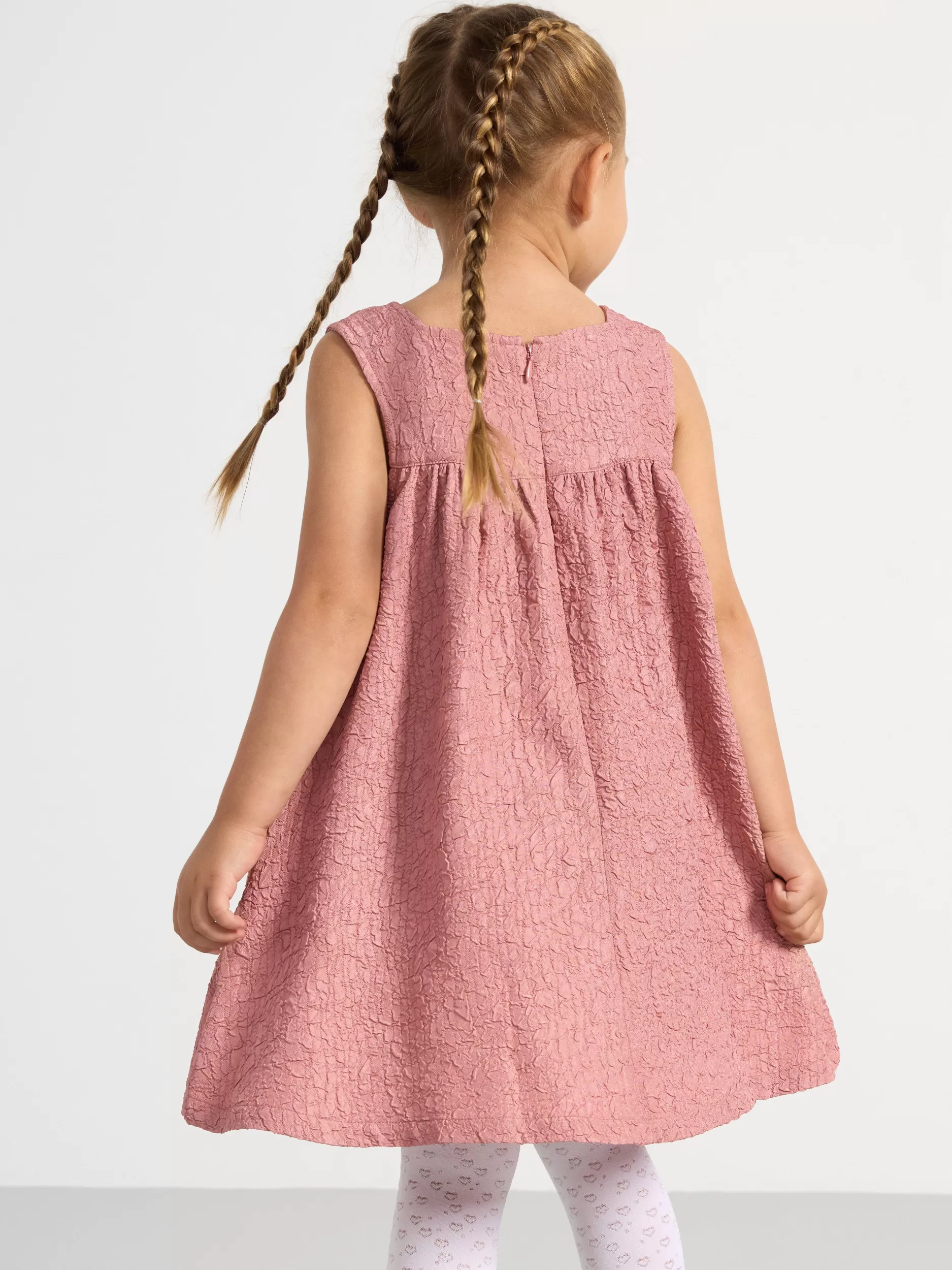 Lindex Kjoler<Strukturert Kjole Med Sloyfe Dusty Pink
