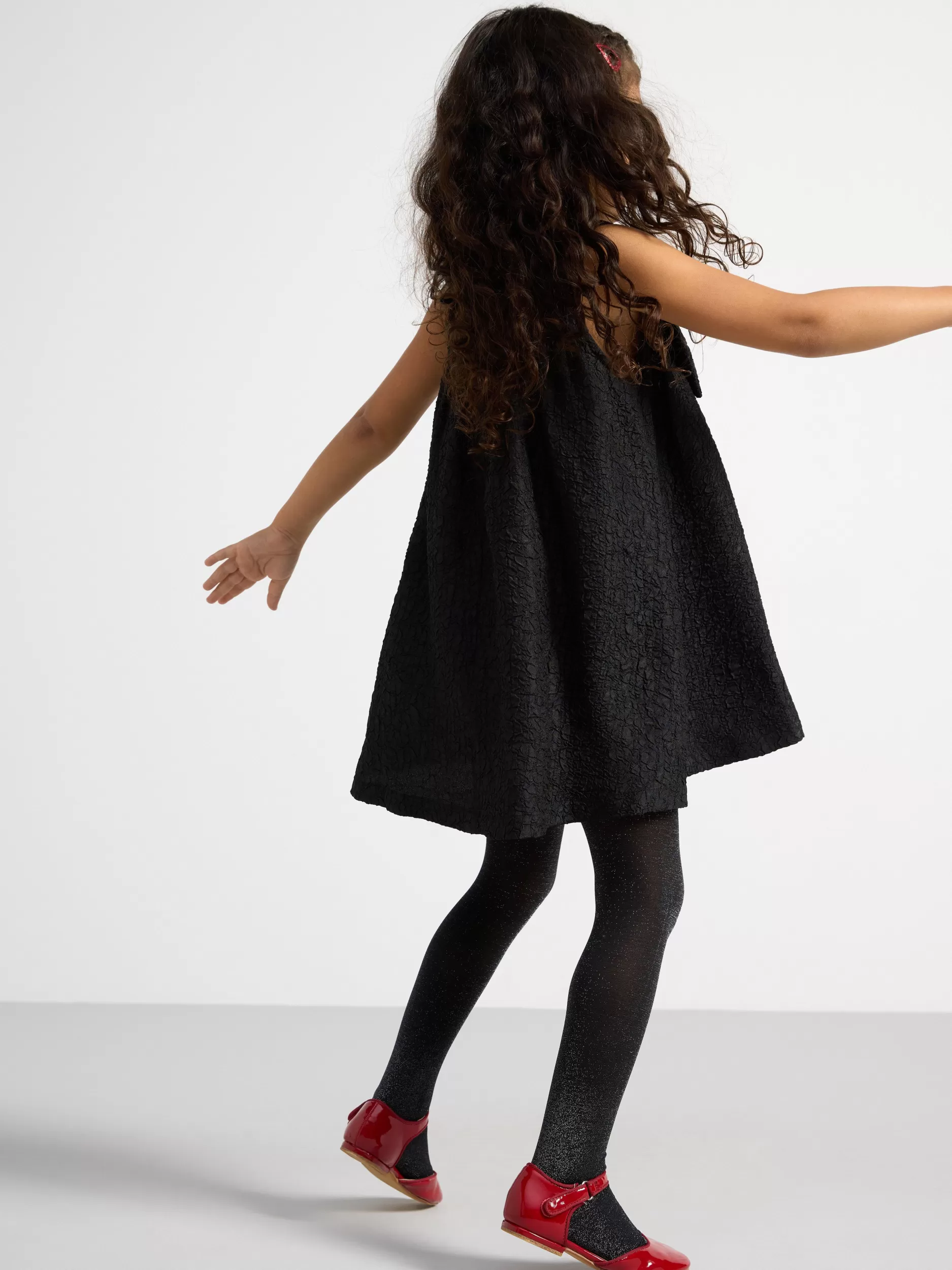 Lindex Kjoler<Strukturert Kjole Med Sloyfe Black