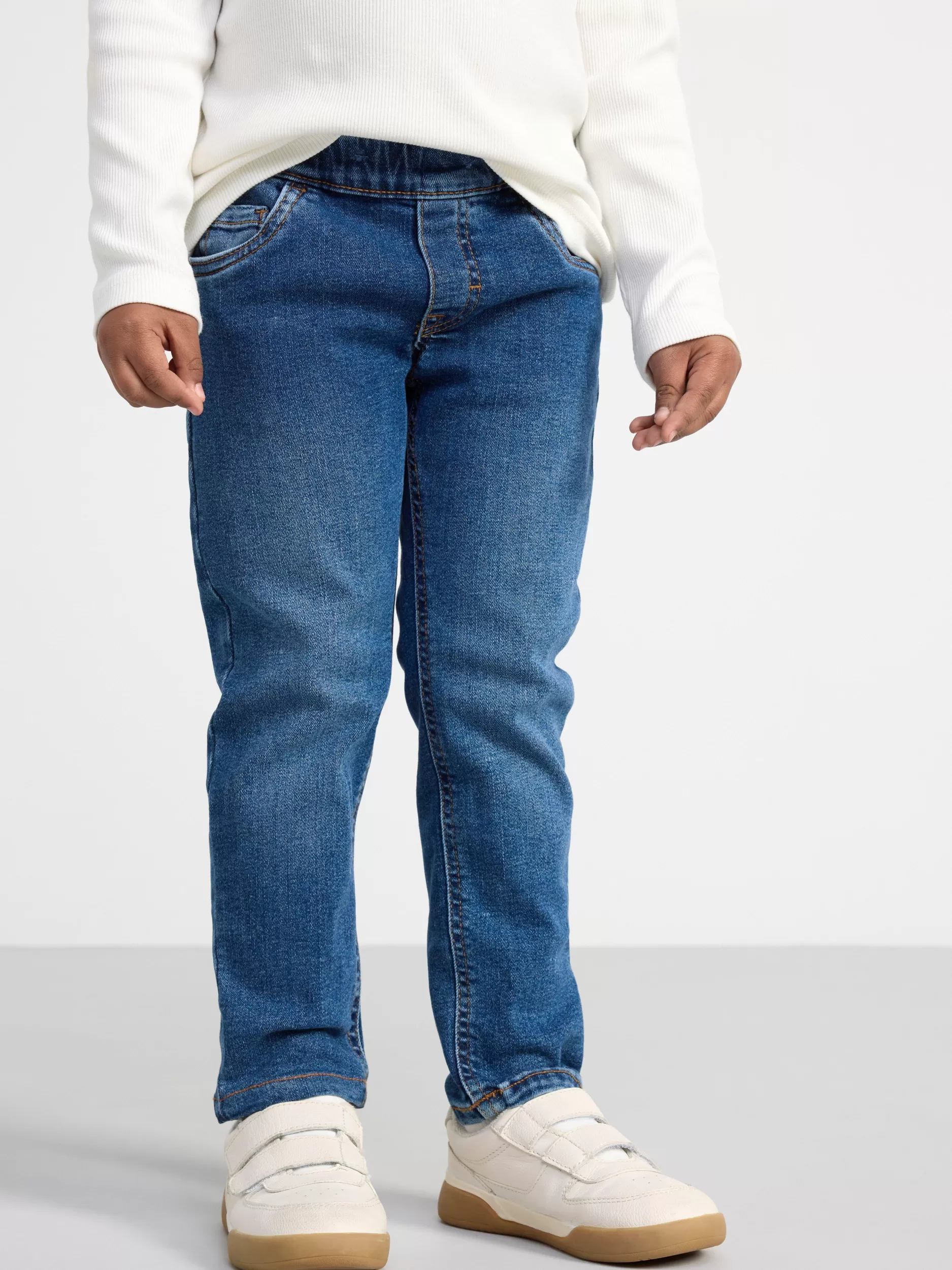Lindex Jeans<Sture Rette Jeans Med Normalt Liv Og Pull-Up-Stil Denim