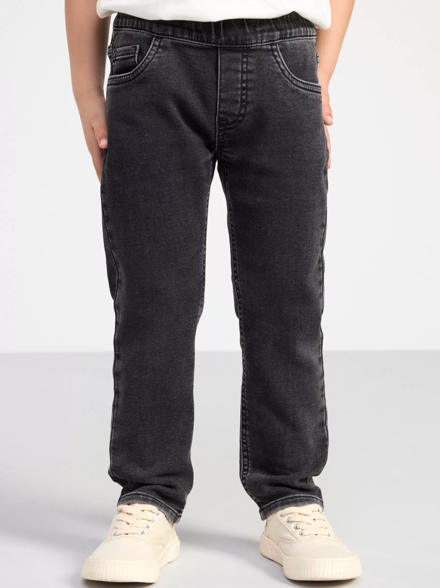 Lindex Jeans<Sture Rette Jeans Med Normalt Liv Og Pull-Up-Stil Black