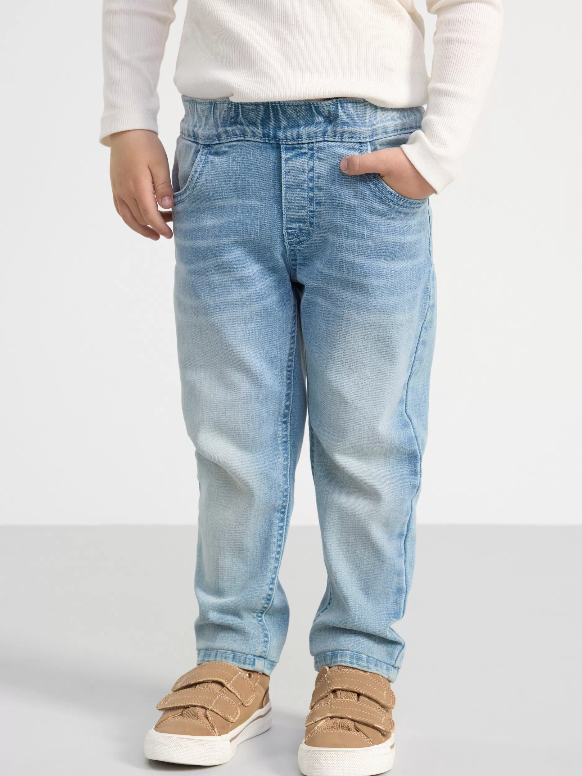 Lindex Jeans<Sture Rette Jeans Med Normalt Liv Og Pull-Up-Stil Light Denim