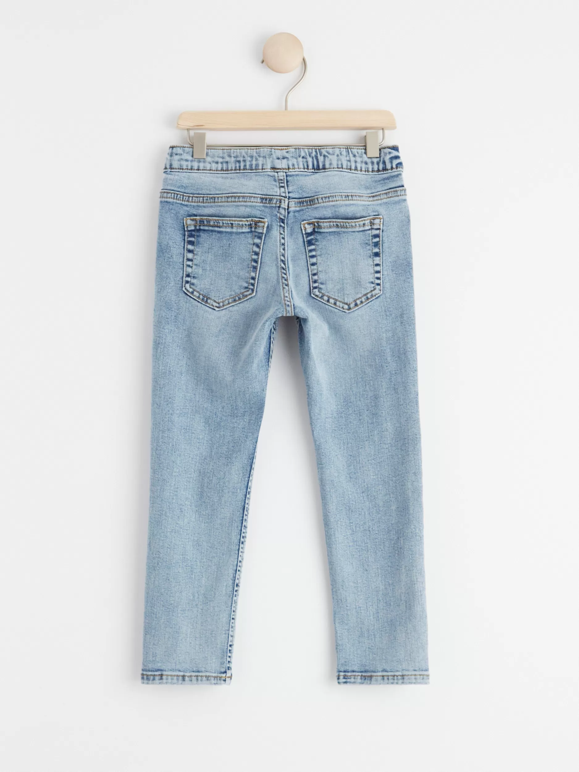 Lindex Jeans<Sture Rette Jeans Med Normalt Liv Og Pull-Up-Stil Light Denim