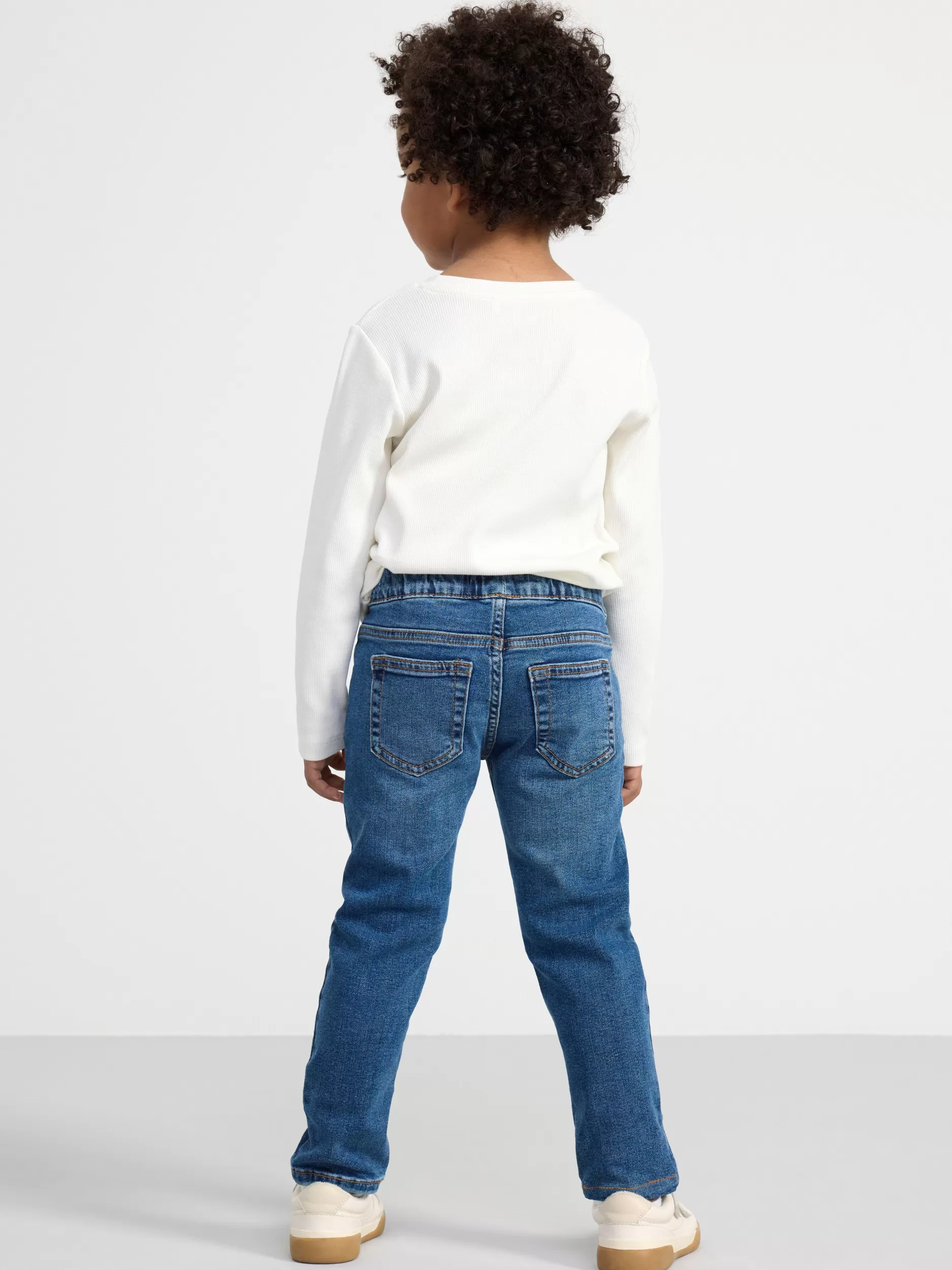 Lindex Jeans<Sture Rette Jeans Med Normalt Liv Og Pull-Up-Stil Denim