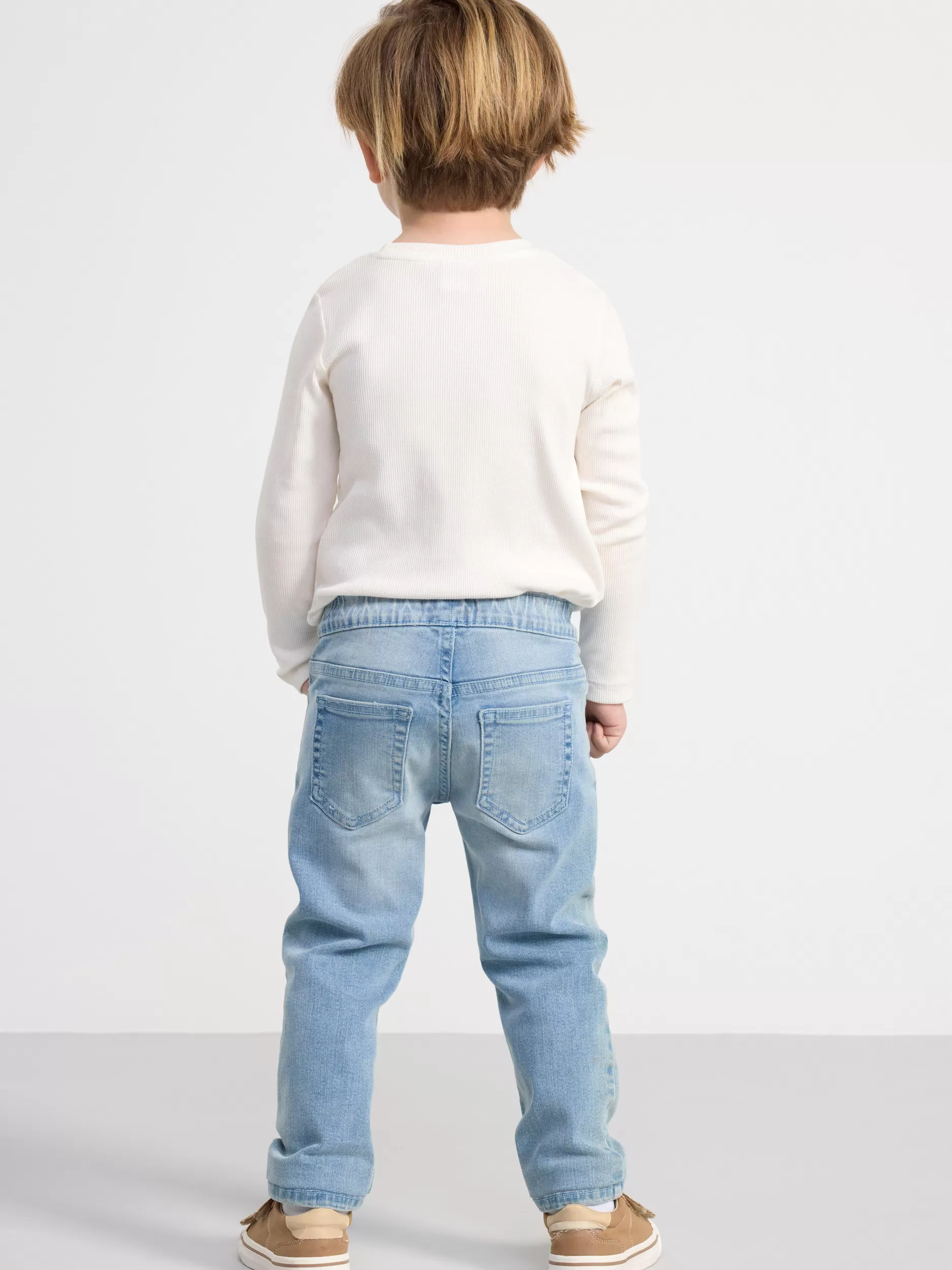 Lindex Jeans<Sture Rette Jeans Med Normalt Liv Og Pull-Up-Stil Light Denim