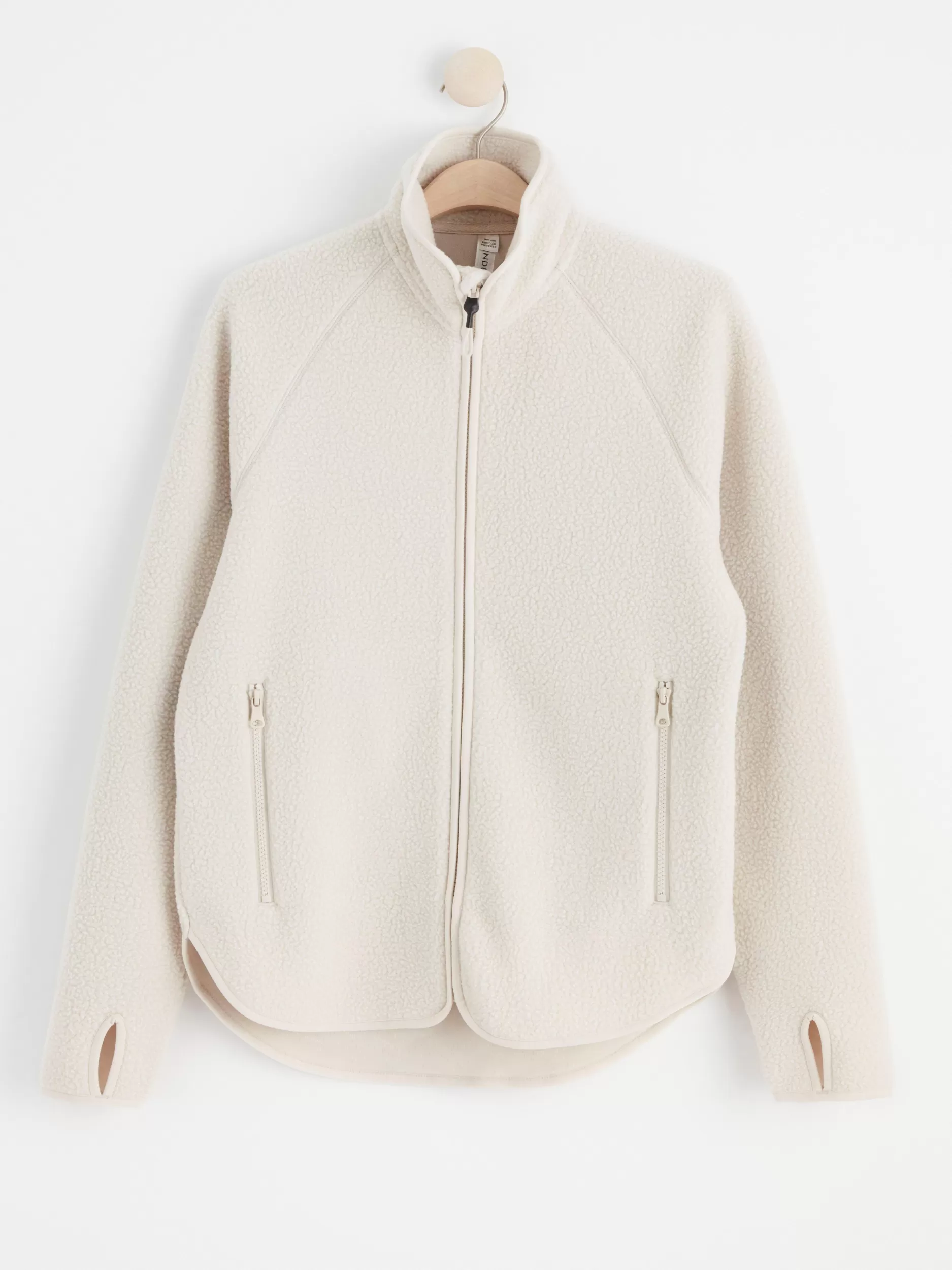 Lindex Treningsklær<Thermolite®-Jakke I Teddystoff Light Dusty Beige