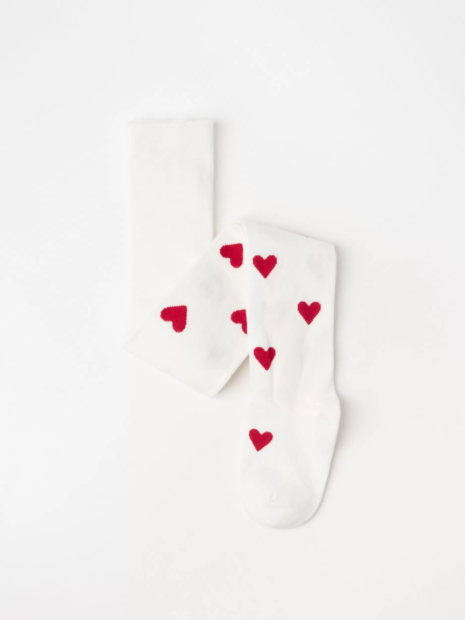 Lindex Undertøy<Tights Med Hjerter Light Dusty White