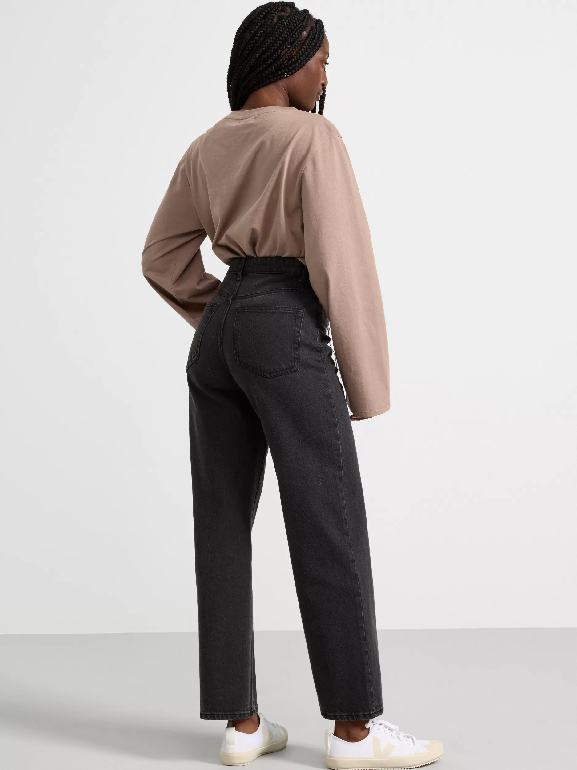 Lindex Topper & T-Skjorter<Topp Med Lange Ermer I Bomull Light Dusty Brown