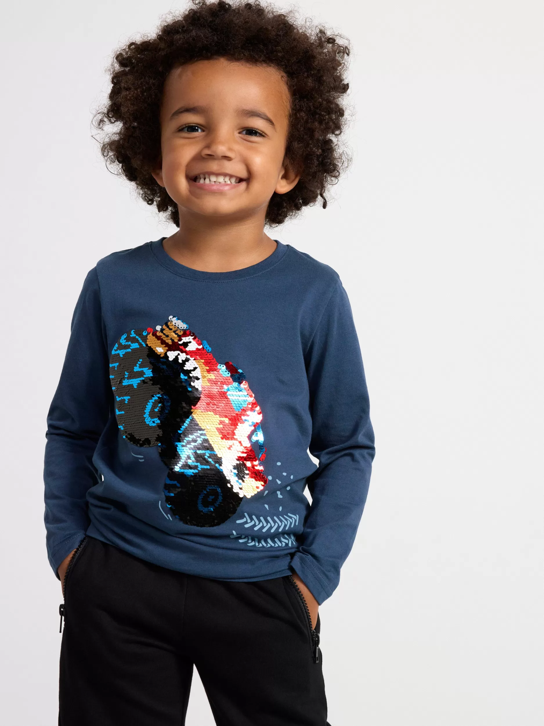 Lindex Topper & T-Skjorter<Topp Med Monstertruck Dark Dusty Blue