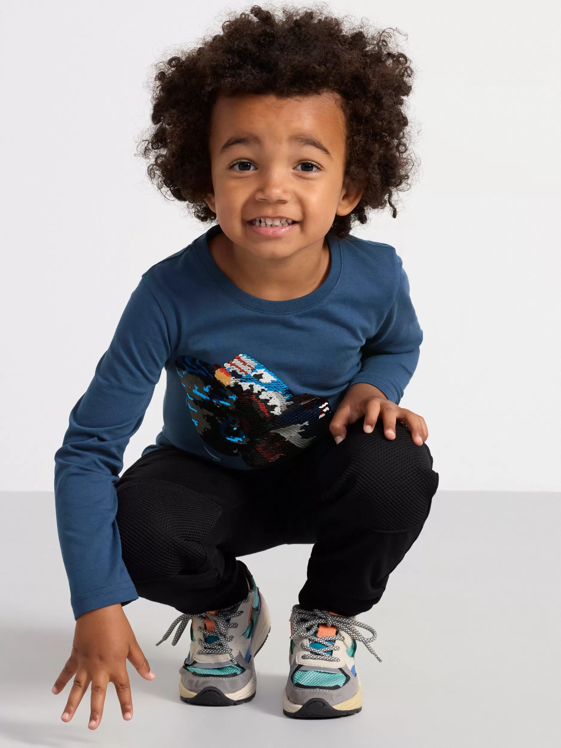 Lindex Topper & T-Skjorter<Topp Med Monstertruck Dark Dusty Blue