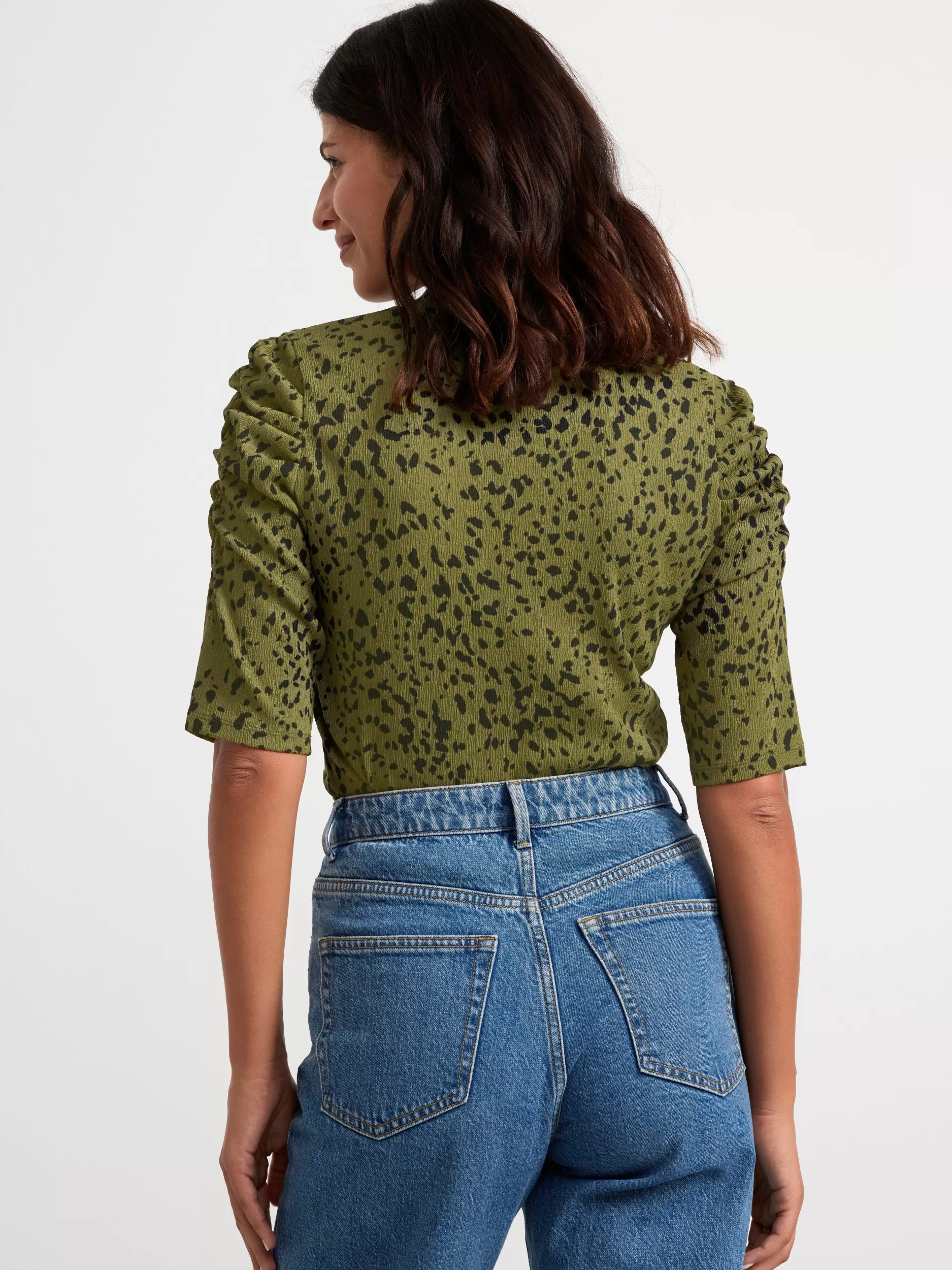 Lindex Topper & T-Skjorter<Topp Med Puffermer Dark Green