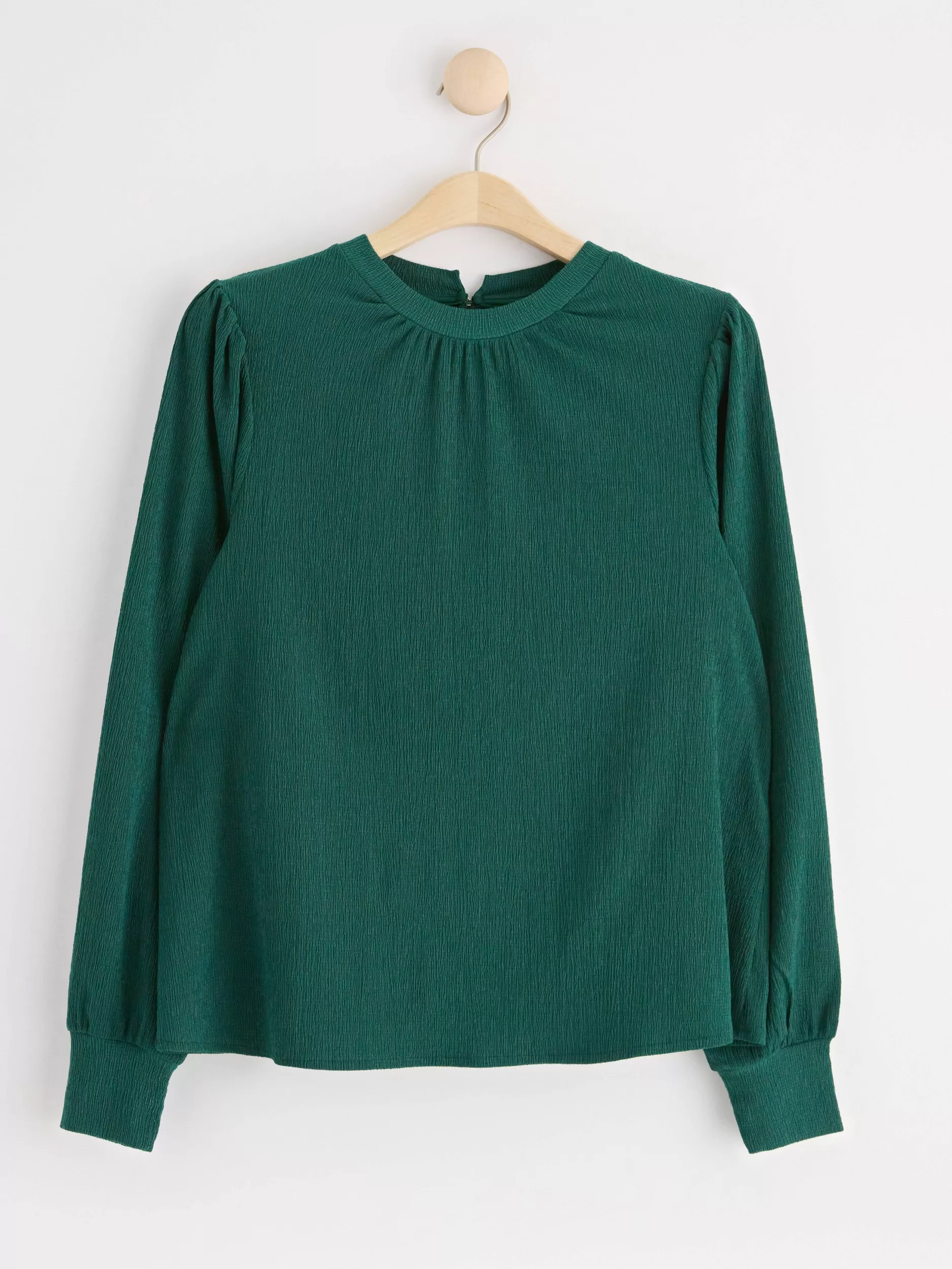 Lindex Topper & T-Skjorter<Topp Med Tekstur Dark Green