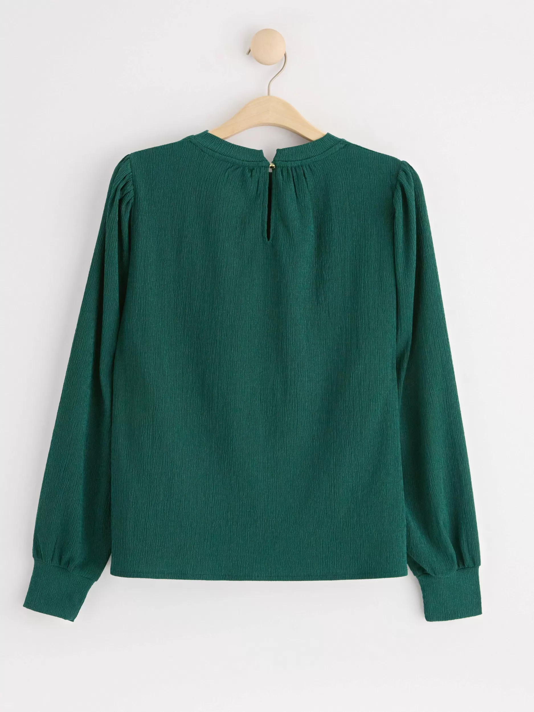 Lindex Topper & T-Skjorter<Topp Med Tekstur Dark Green