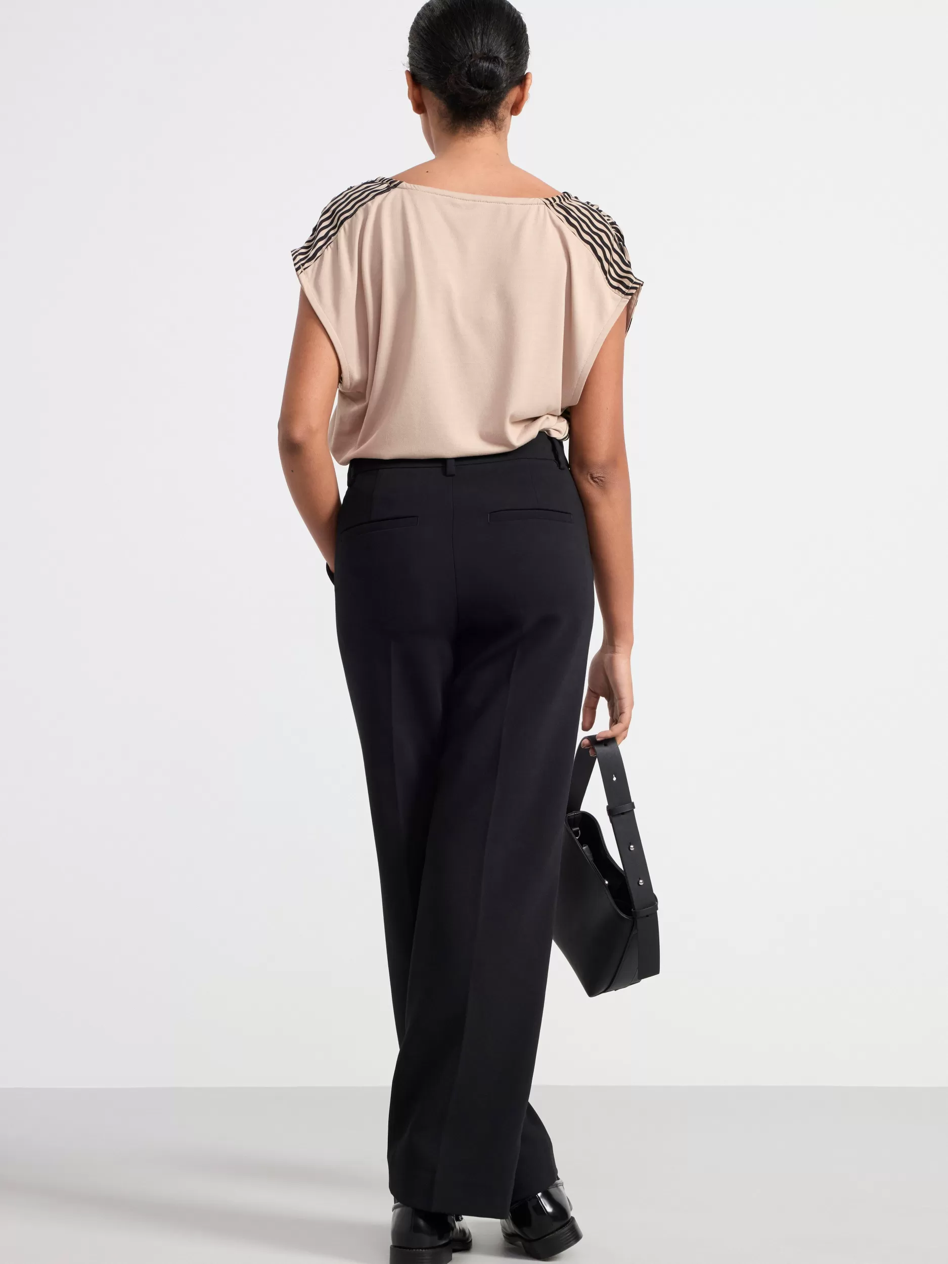Lindex Topper & T-Skjorter<Topp Med V-Ringning Dusty Beige