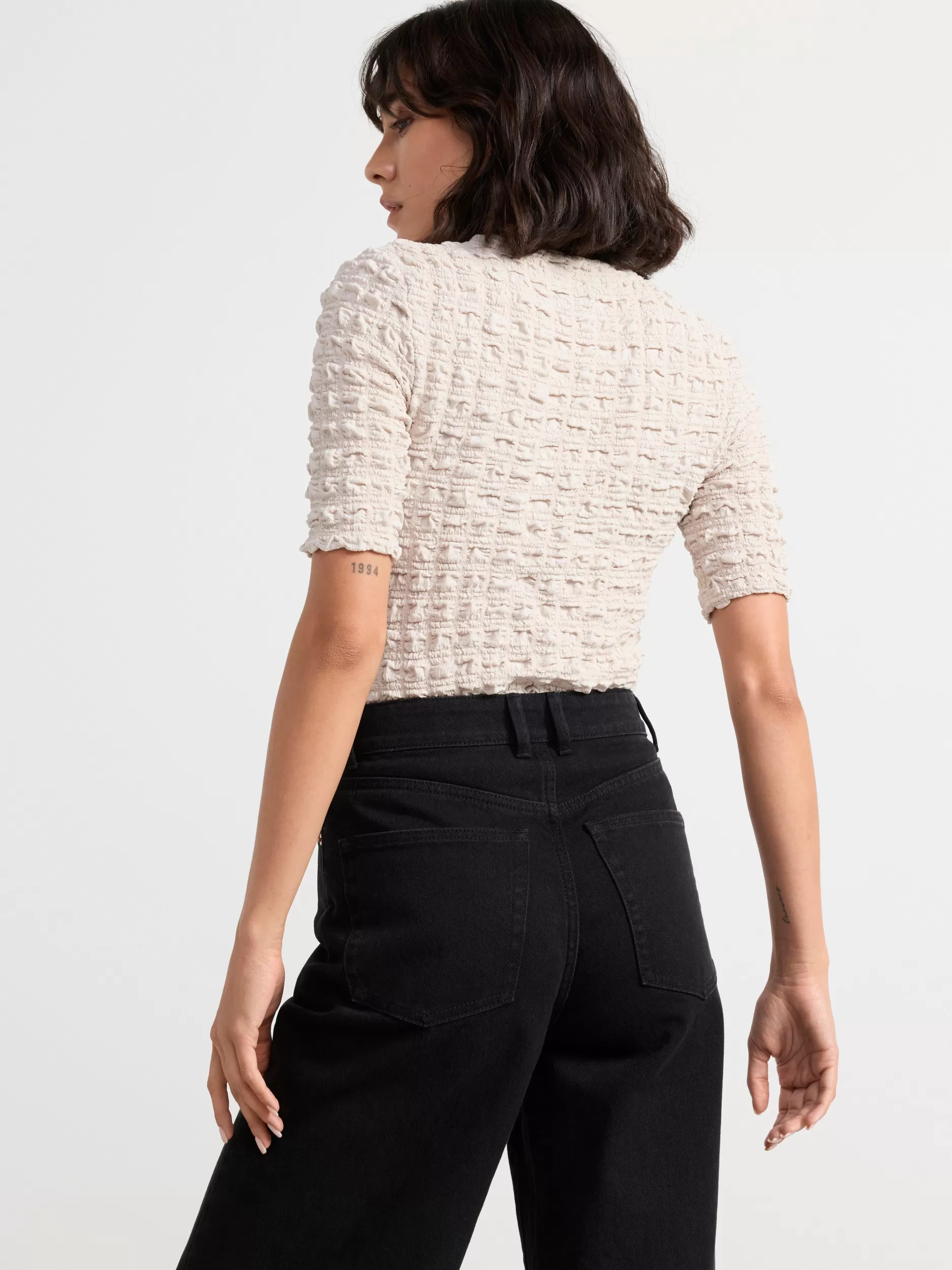 Lindex Topper & T-Skjorter<Topp Rynket Light Beige