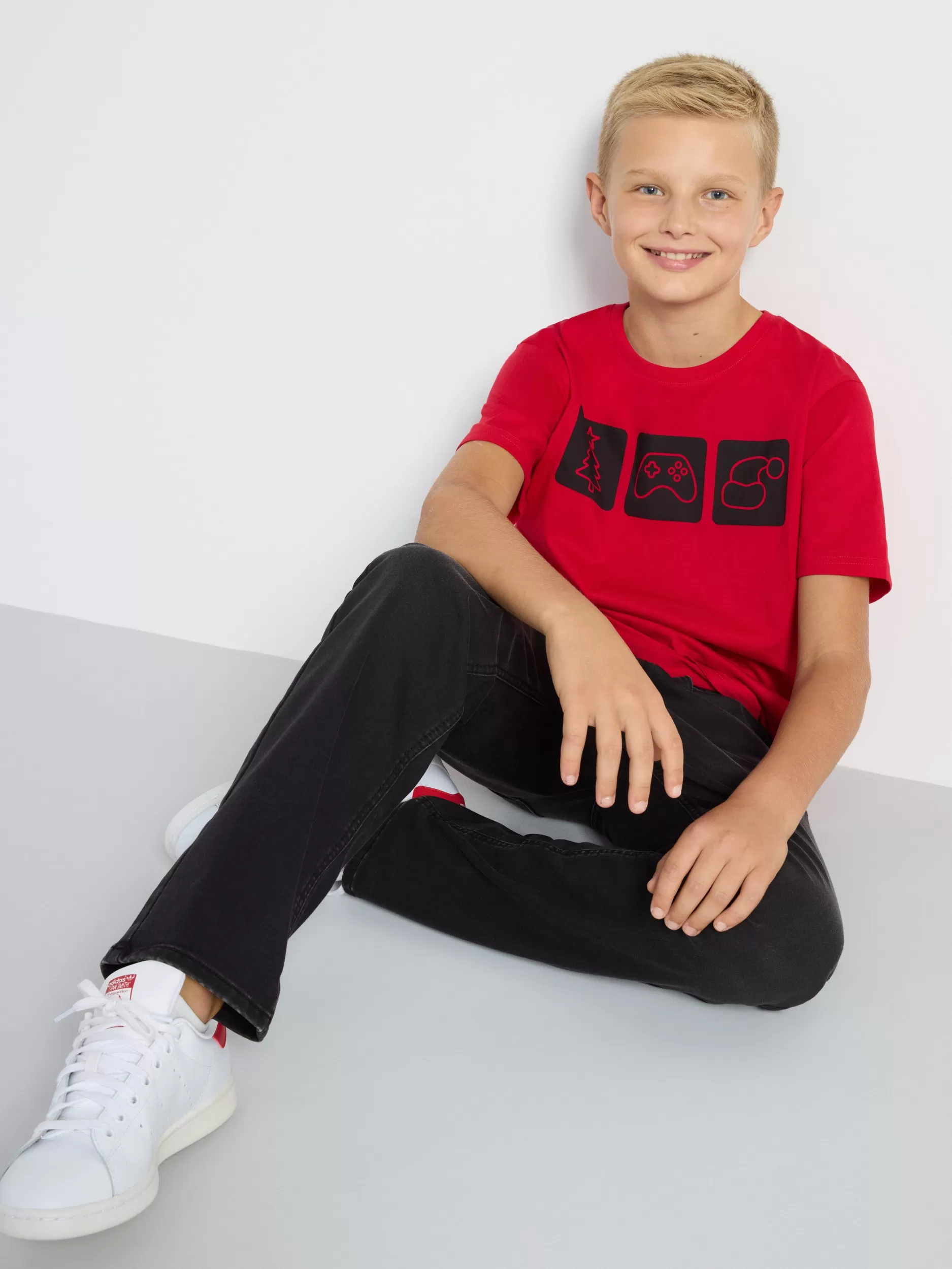 Lindex Topper & T-Skjorter<T-Skjørte Med Trykk Red