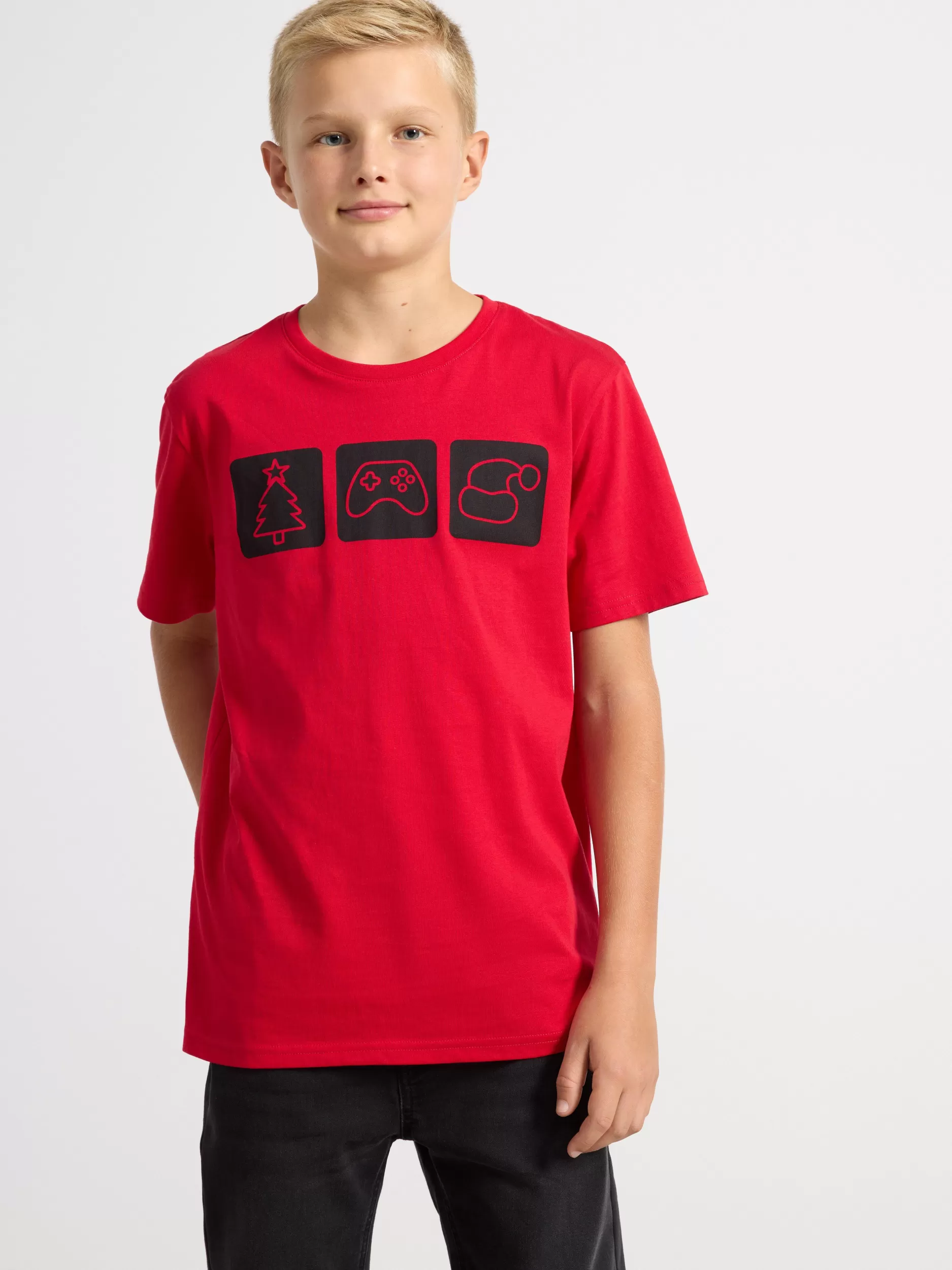 Lindex Topper & T-Skjorter<T-Skjørte Med Trykk Red