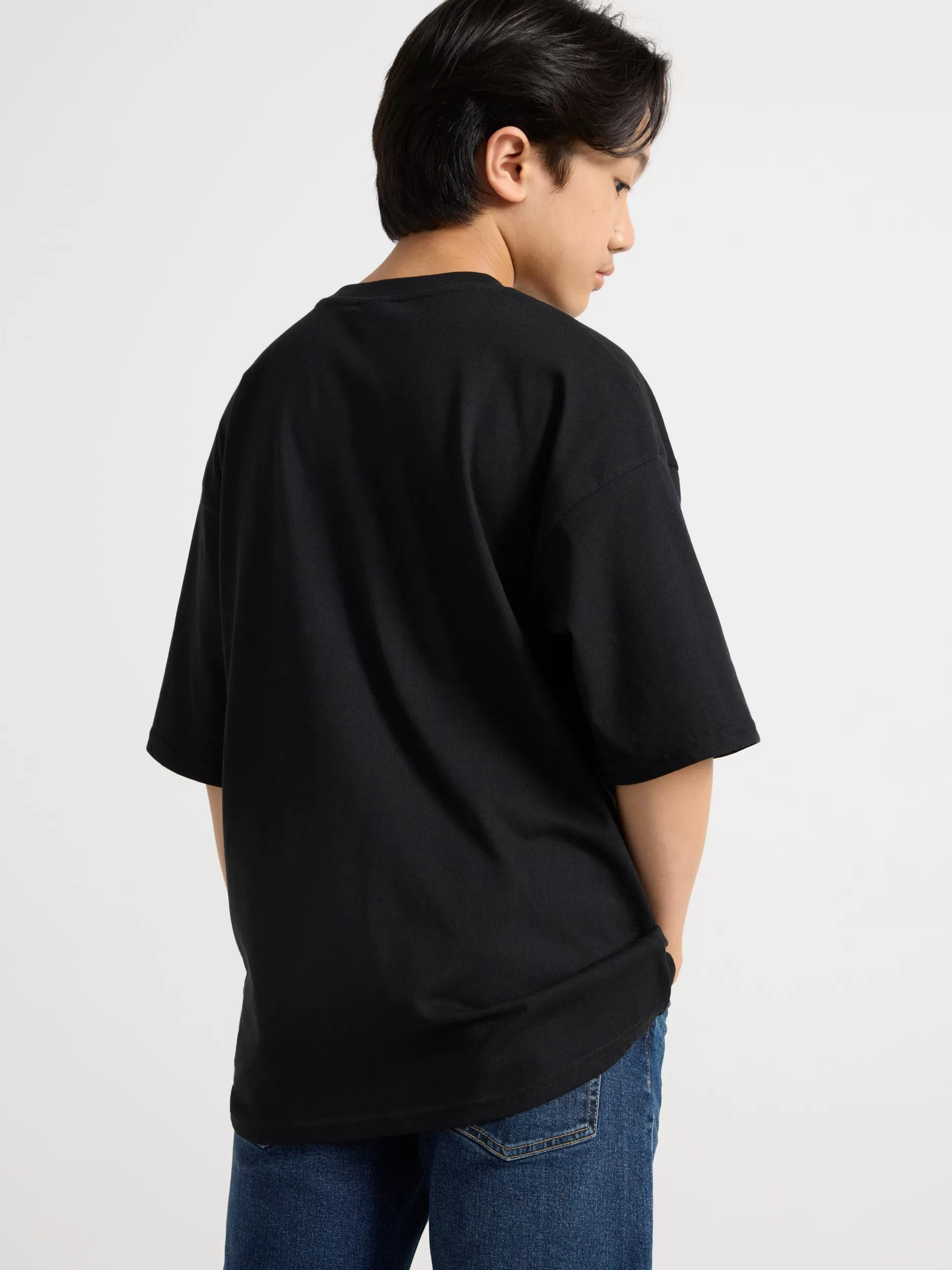 Lindex Topper & T-Skjorter<T-Skjørte Med Trykk Og Rhinsteiner Black