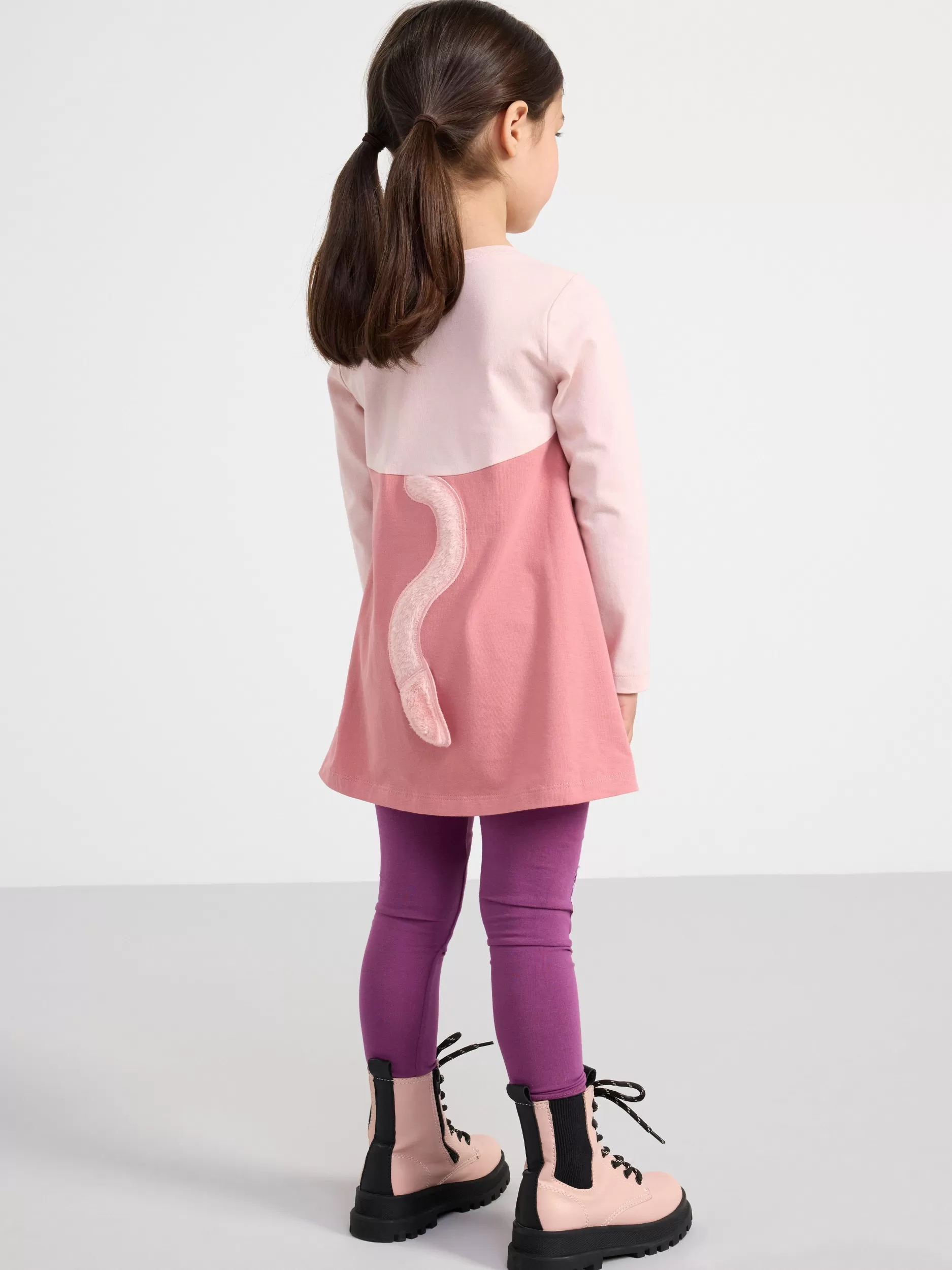 Lindex Kjoler<Tunika Med Katt Dusty Pink