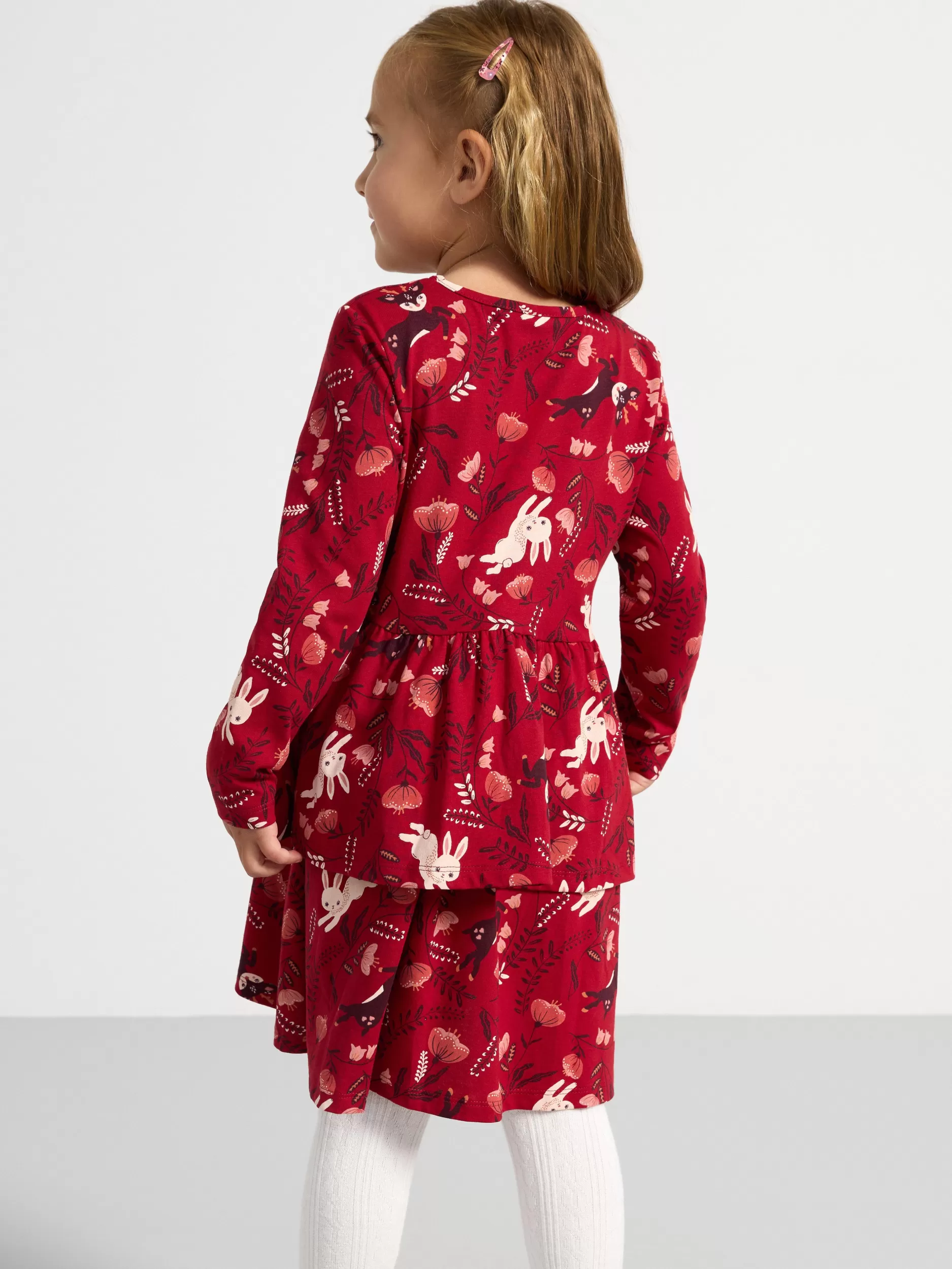 Lindex Kjoler<Tunika Med Trykk Dark Dusty Red