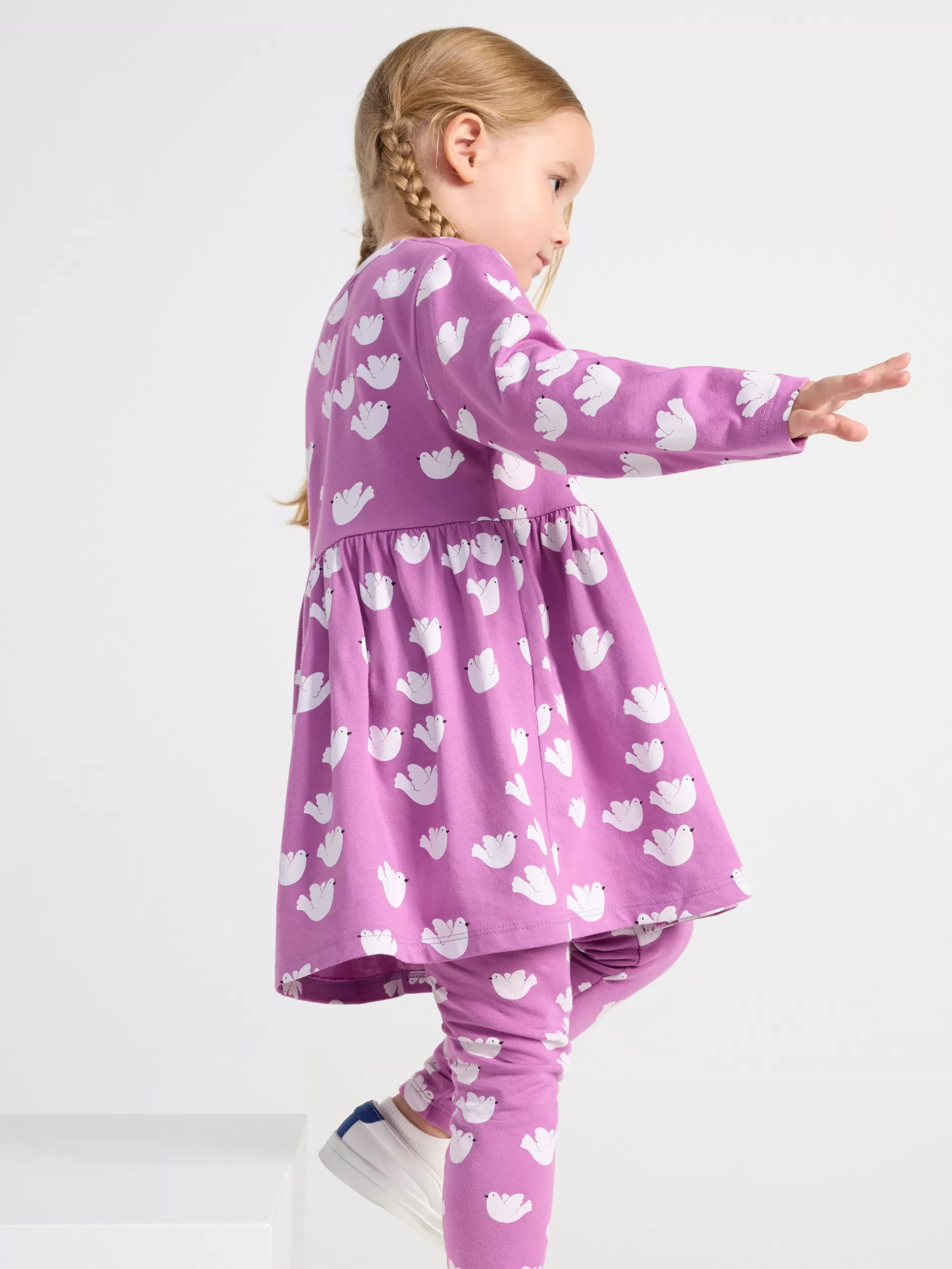 Lindex Kjoler<Tunika Med Trykk Dark Dusty Lilac