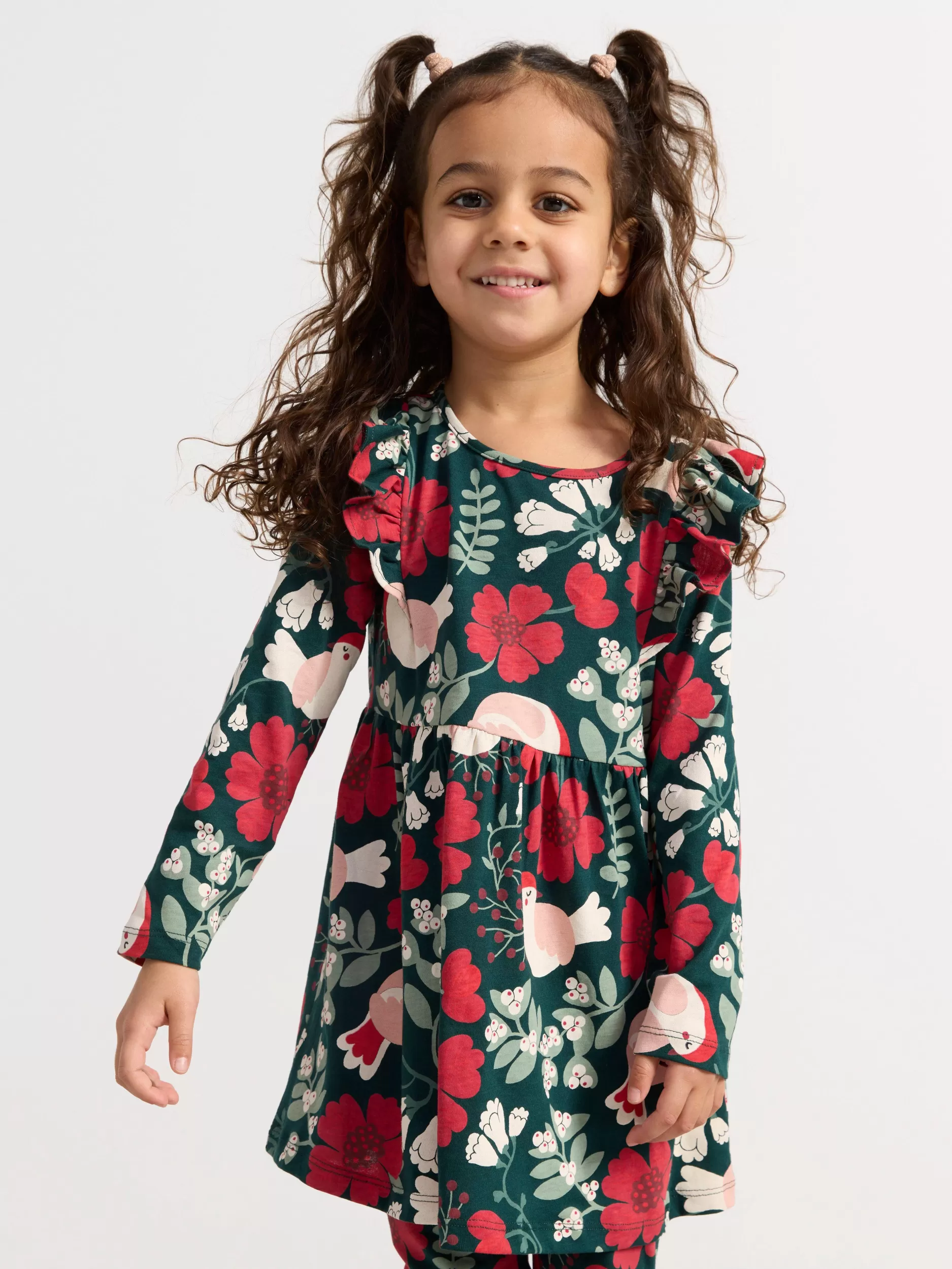 Lindex Kjoler<Tunika Med Trykk Dark Green