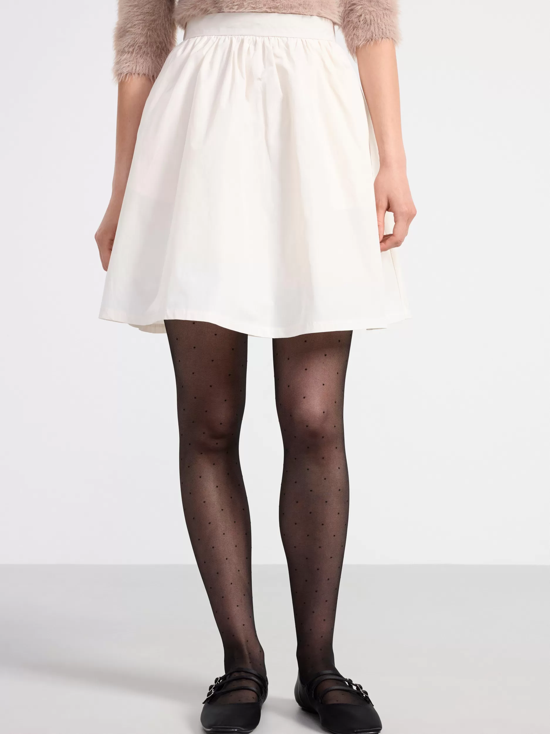 Lindex Skjørt<Utsvinget Skjørt Light Dusty White