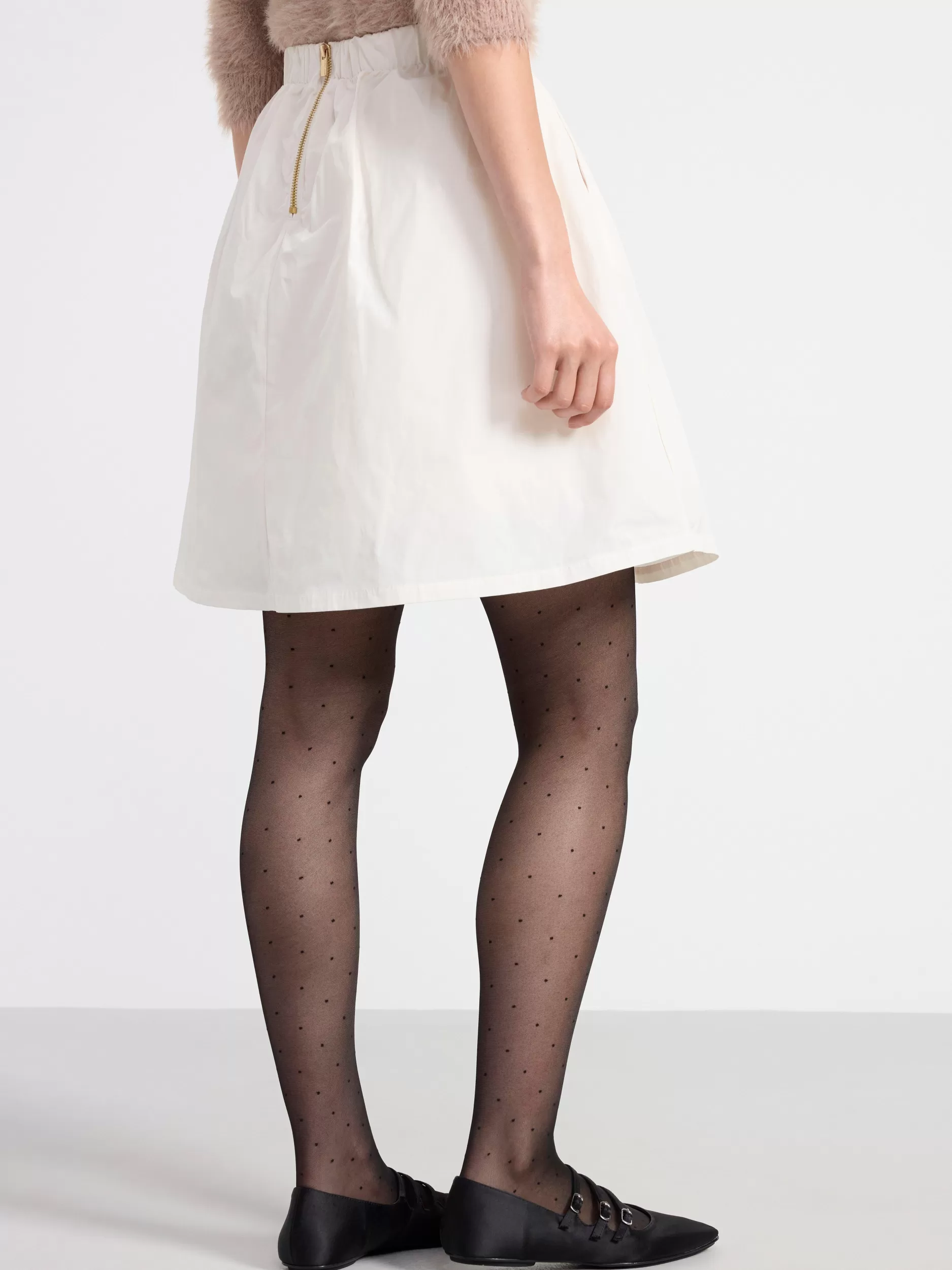 Lindex Skjørt<Utsvinget Skjørt Light Dusty White