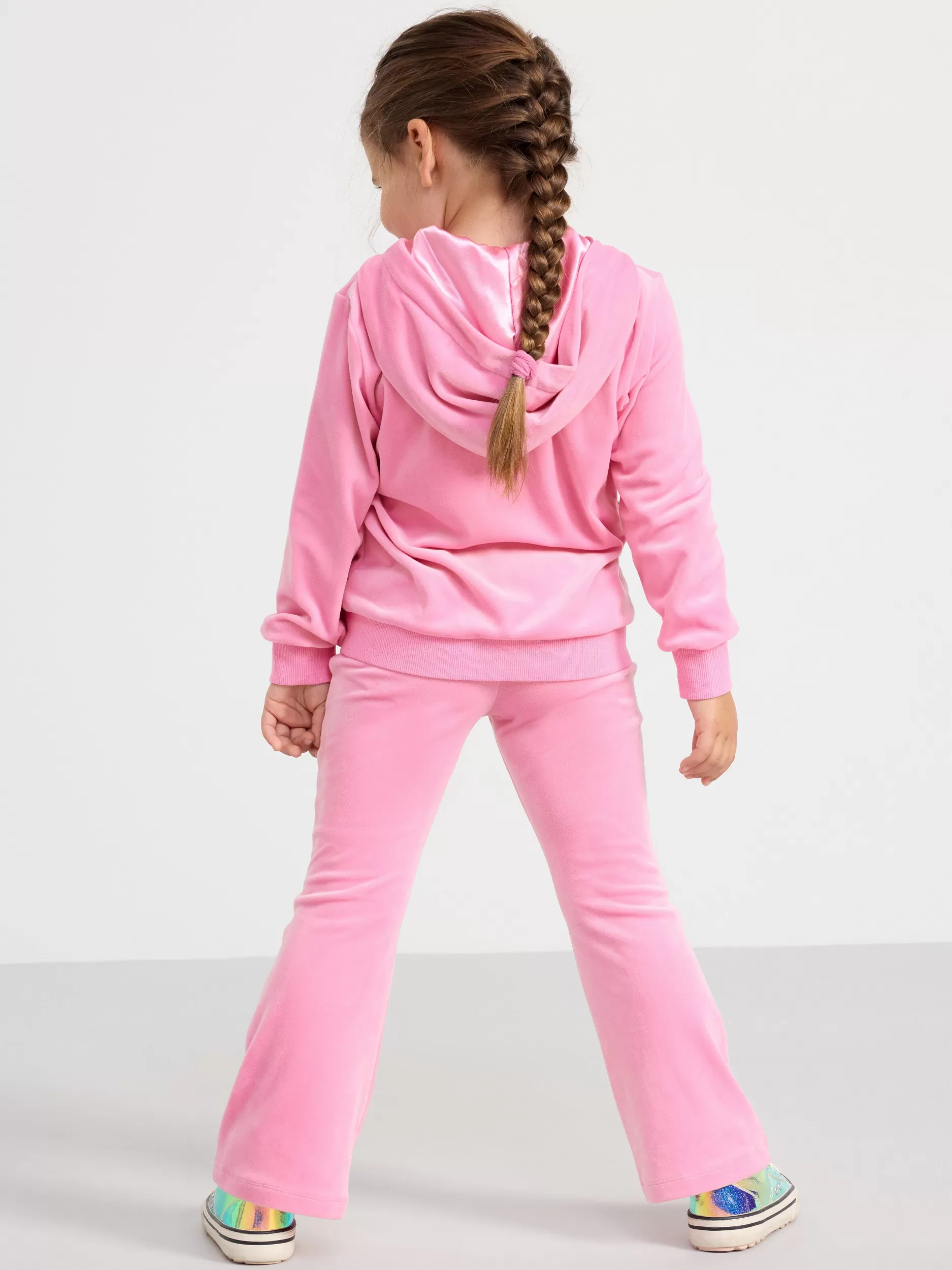 Lindex Bukser & Leggings<Utsvingte Velurbukser Pink